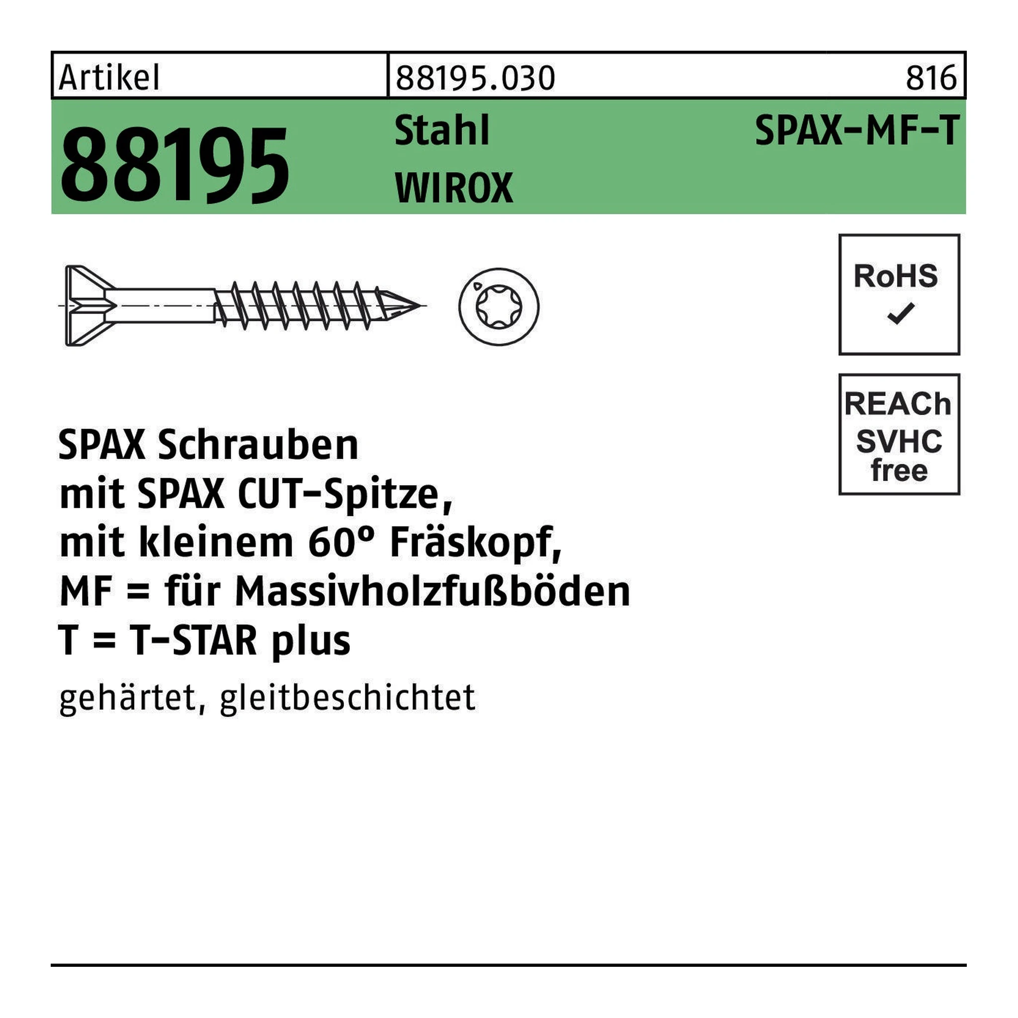 SPAX | Senkkopfschraube | 3,5 x 45