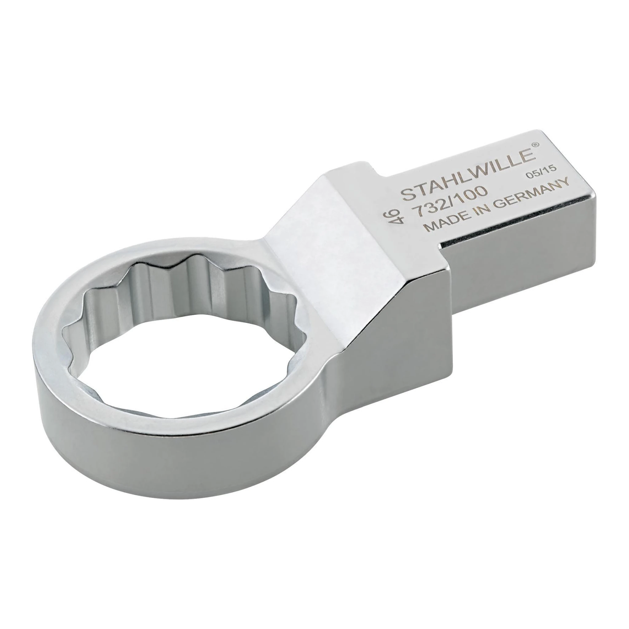 STAHLWILLE | Ring-Einsteckwerkzeug | Schlüsselweite 24 mm 22 x 28 mm | CV-Stahl