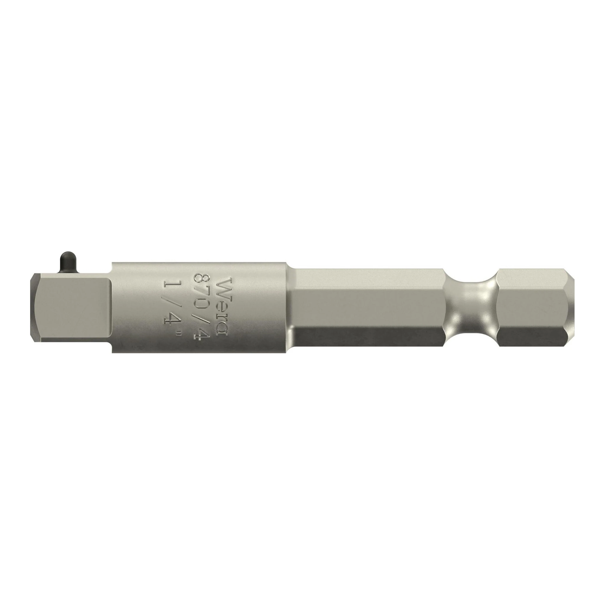 WERA | Adapter | Antriebssechskant 1/4 ″ | Abtriebsvierkant 1/4 ″