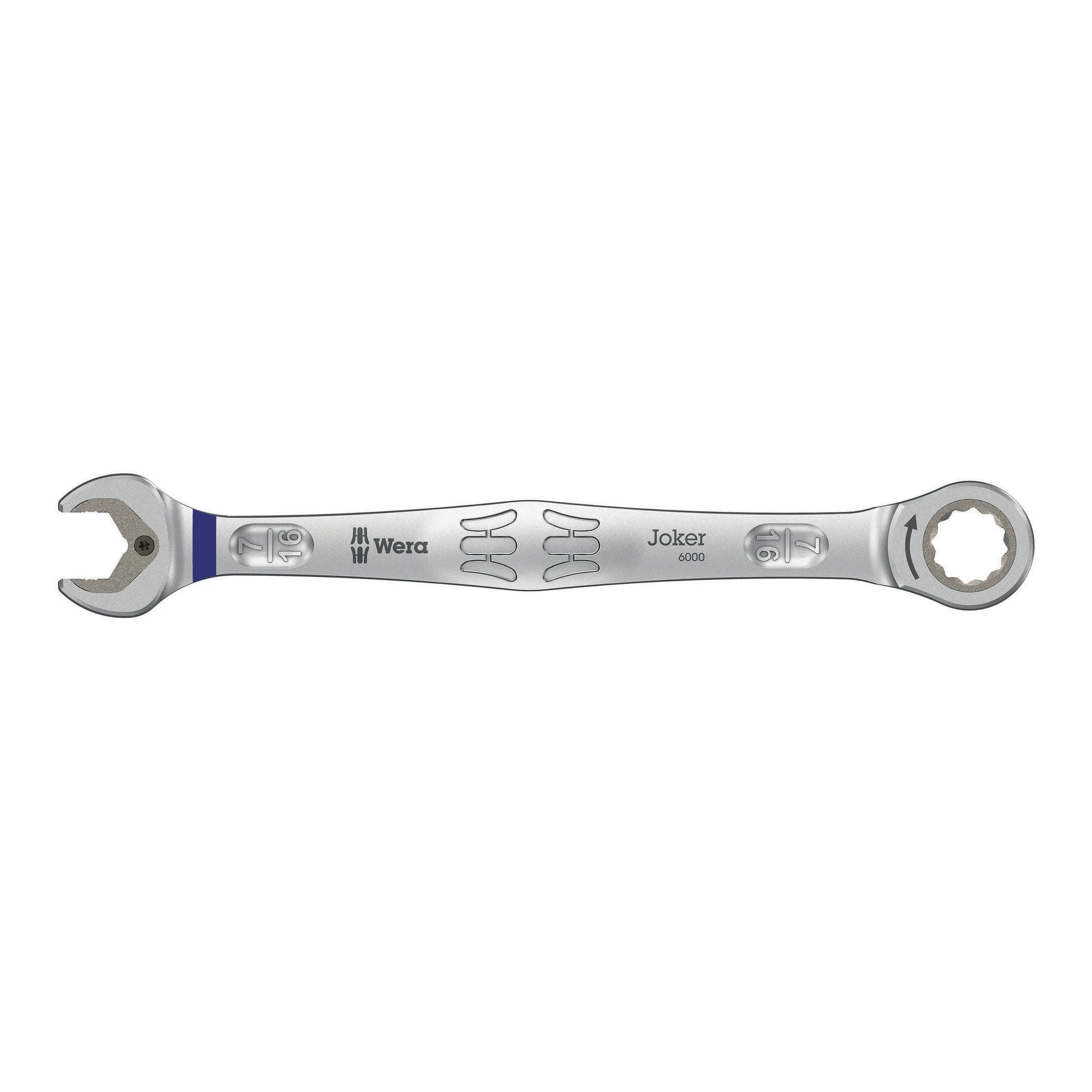 WERA | Maulringratschenschlüssel | SW7/16Zoll L.165mm | CV-Molybdän nickel-chrom-beschichtet