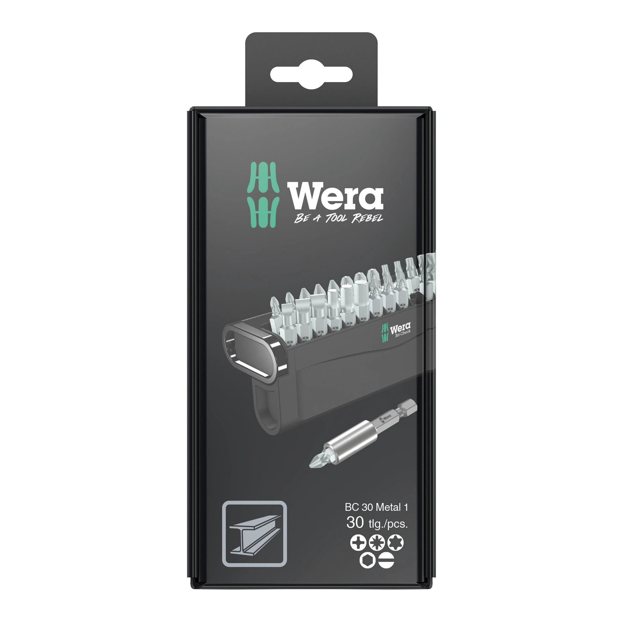 WERA | Bitsortiment | 30-teilig | Schlitz/PH/PZD/TX/6Kt.