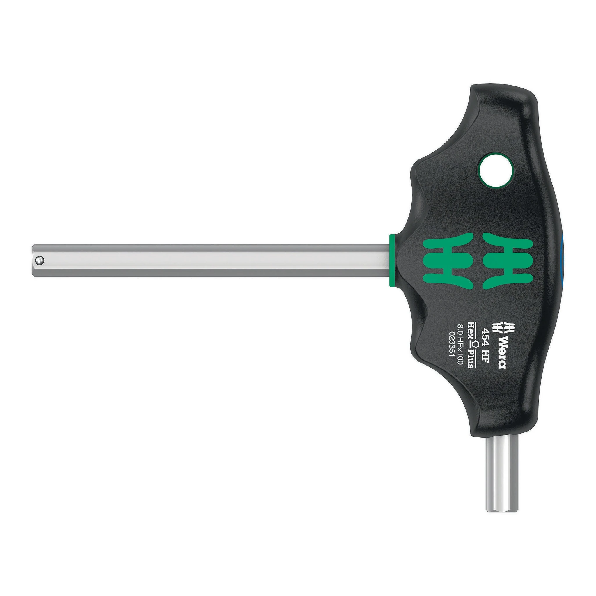 WERA | Sechskantschraubendreher | SW 8mm Klingenlänge 100mm | Quergriff Hex-Plus