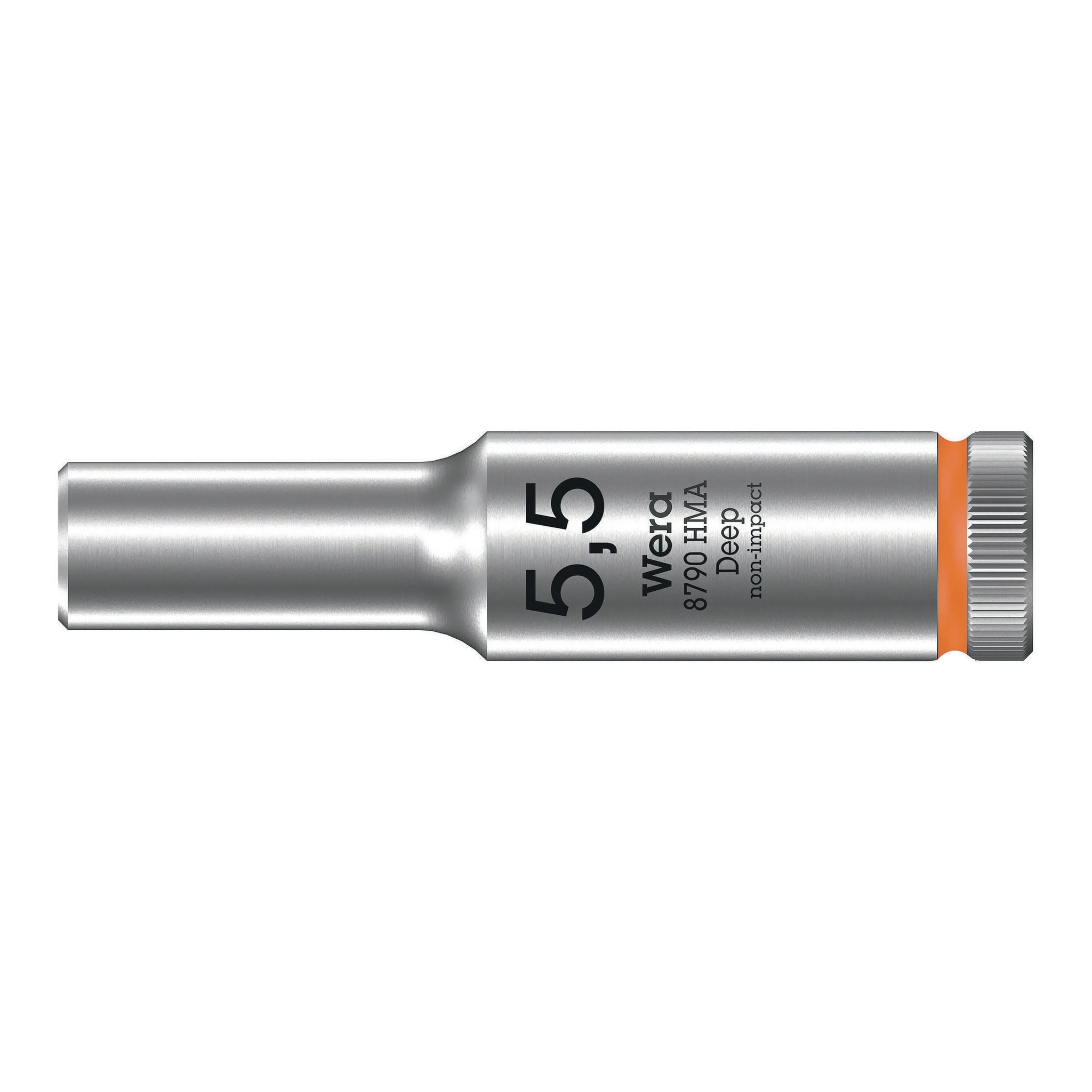 WERA | Steckschlüsseleinsatz | 1/4 ″ Außensechskant | Schlüsselweite 5,5 mm