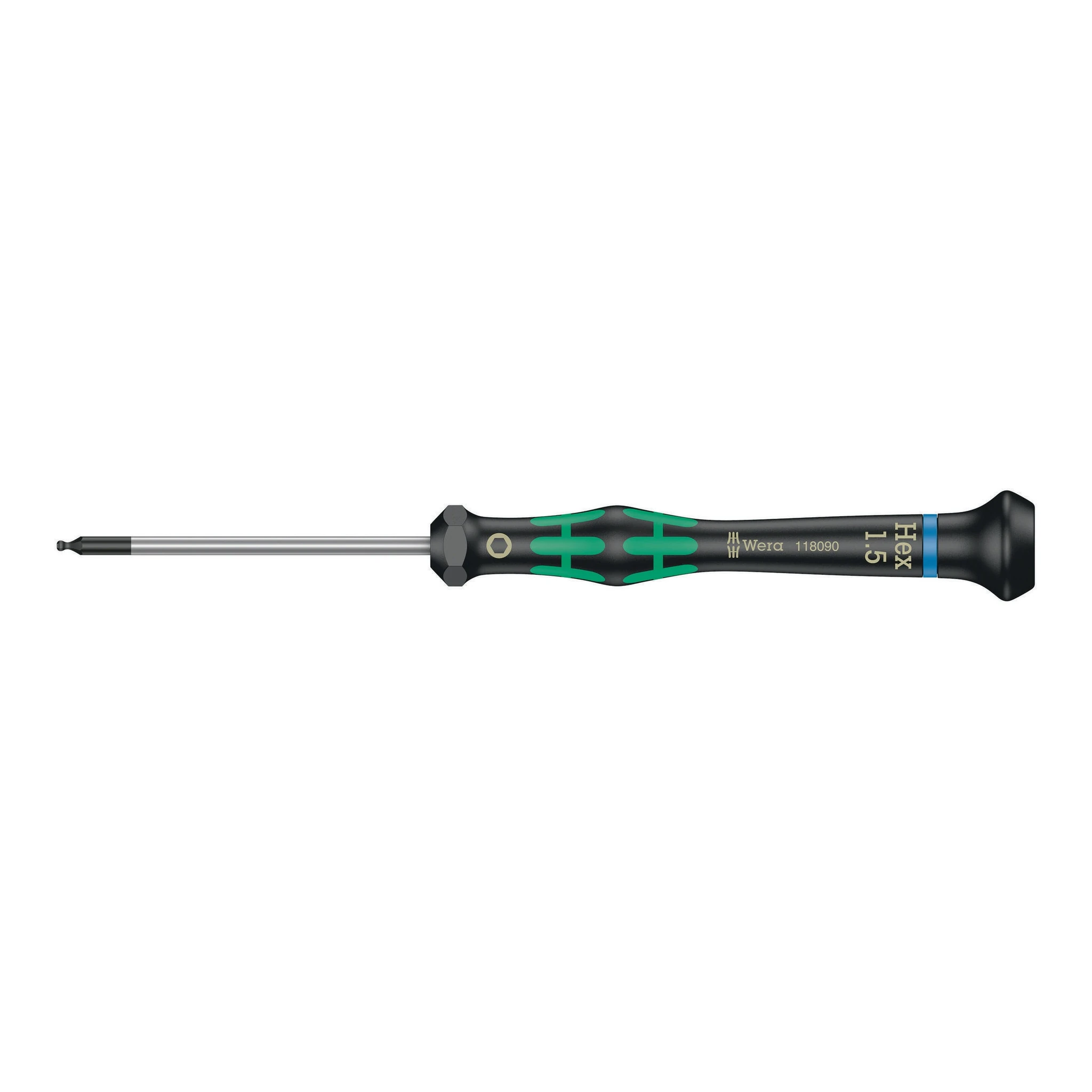 WERA | Elektronikerschraubendreher | 1,5 mm Klingenlänge 60 mm | Kugelkopf