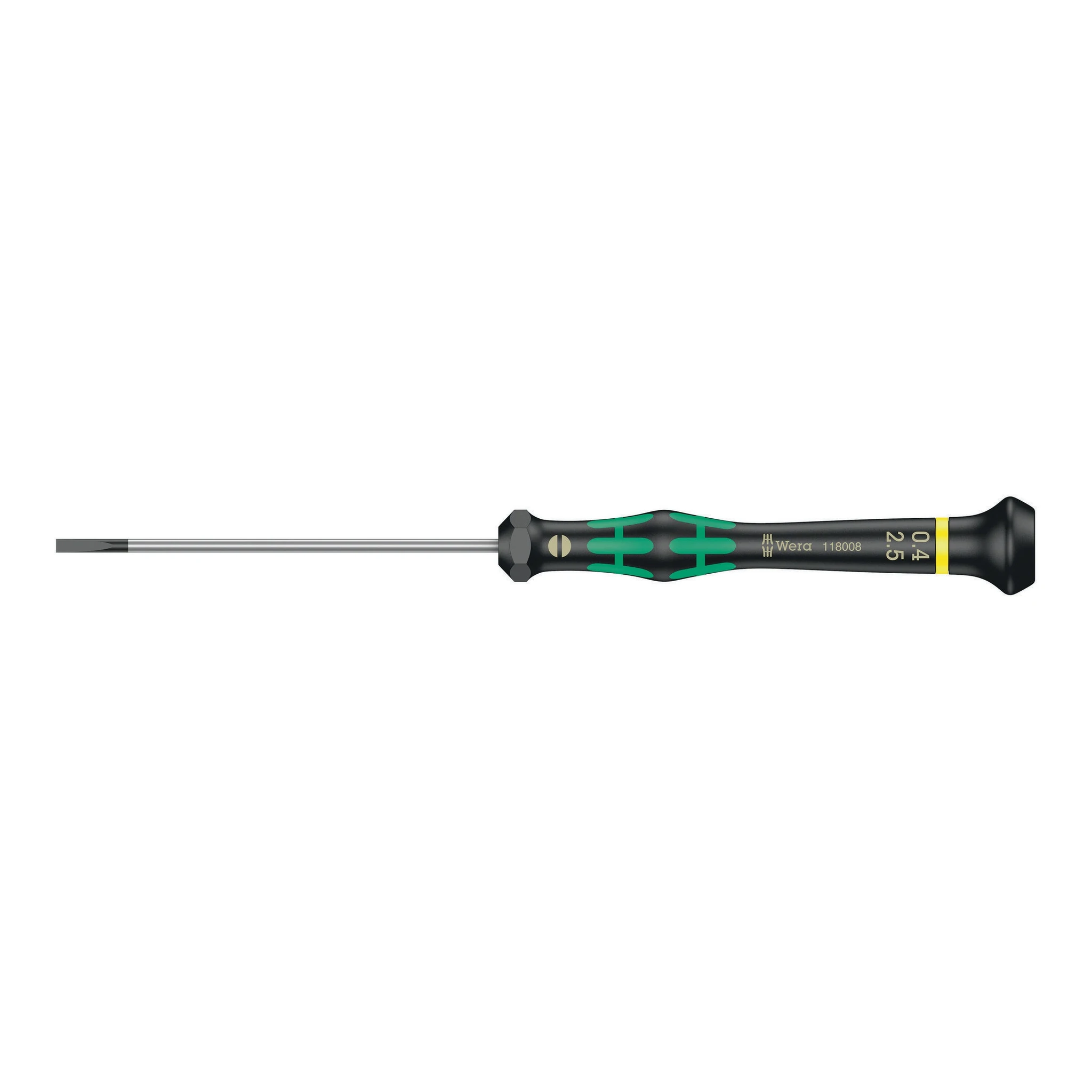 WERA | Elektronik-Feinmechanik-Schraubendreher | 2,5 mm Klingenlänge 80 mm