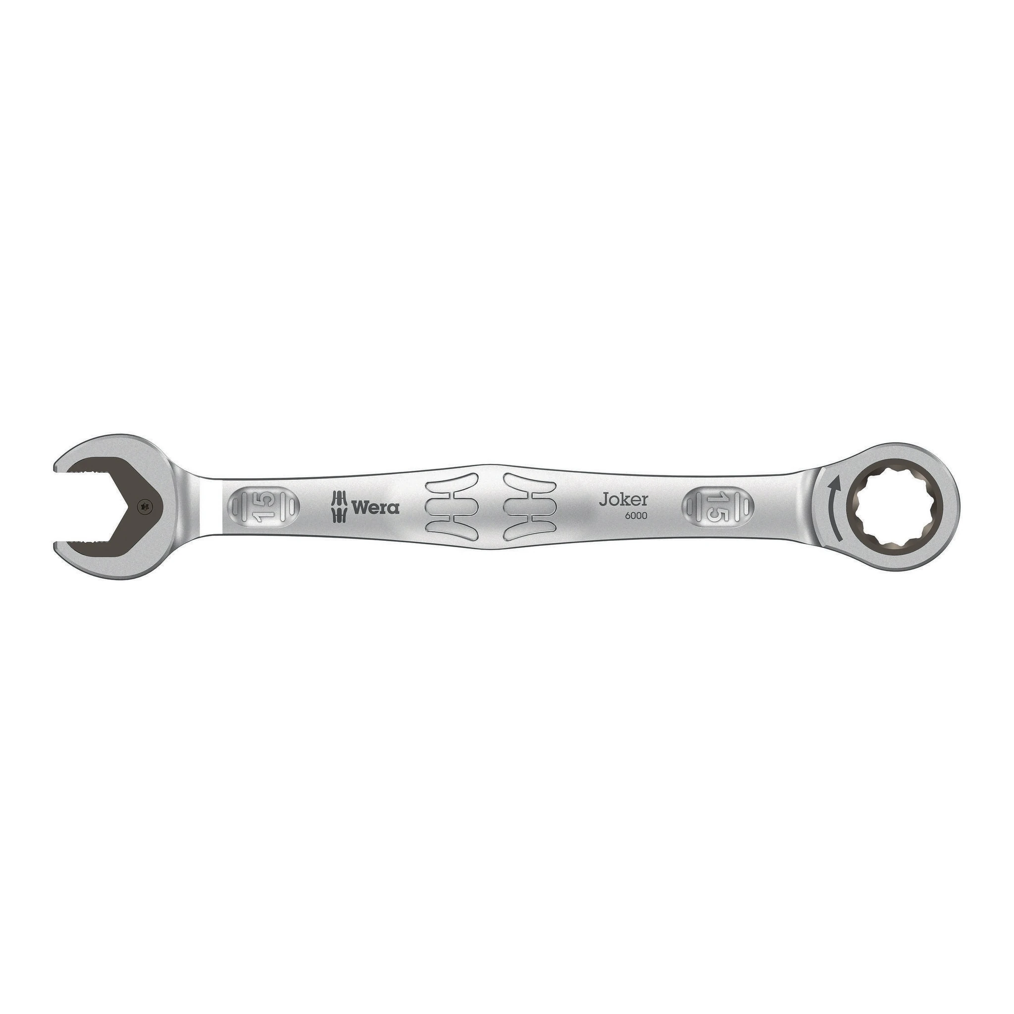 WERA | Maulringratschenschlüssel | SW15mm L.200mm | CV-Molybdän nickel-chrom-beschichtet