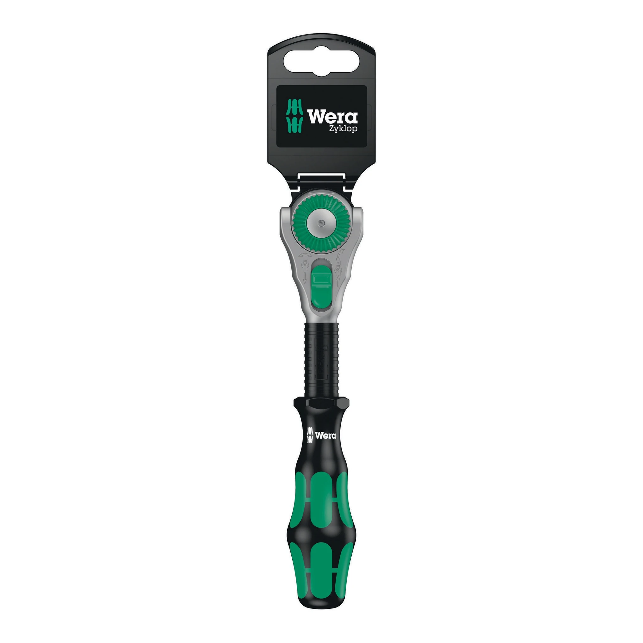 WERA | Schwenk- und Umschaltknarre | 3/8 ″ Anzahl Zähne 72 | Länge 199 mm