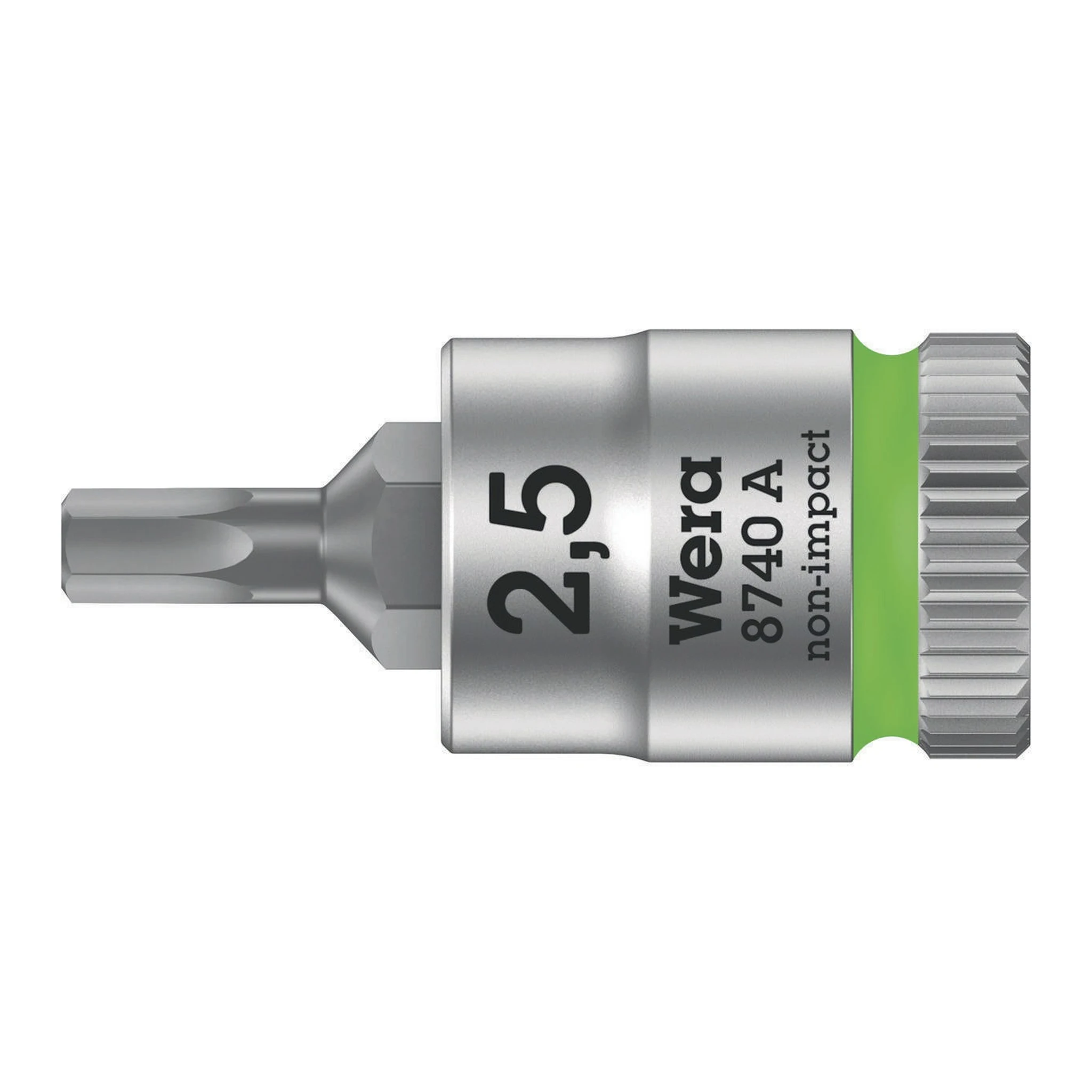 WERA | Schraubendrehereinsatz | 1/4 ″ Innensechskant | Schlüsselweite 2,5 mm