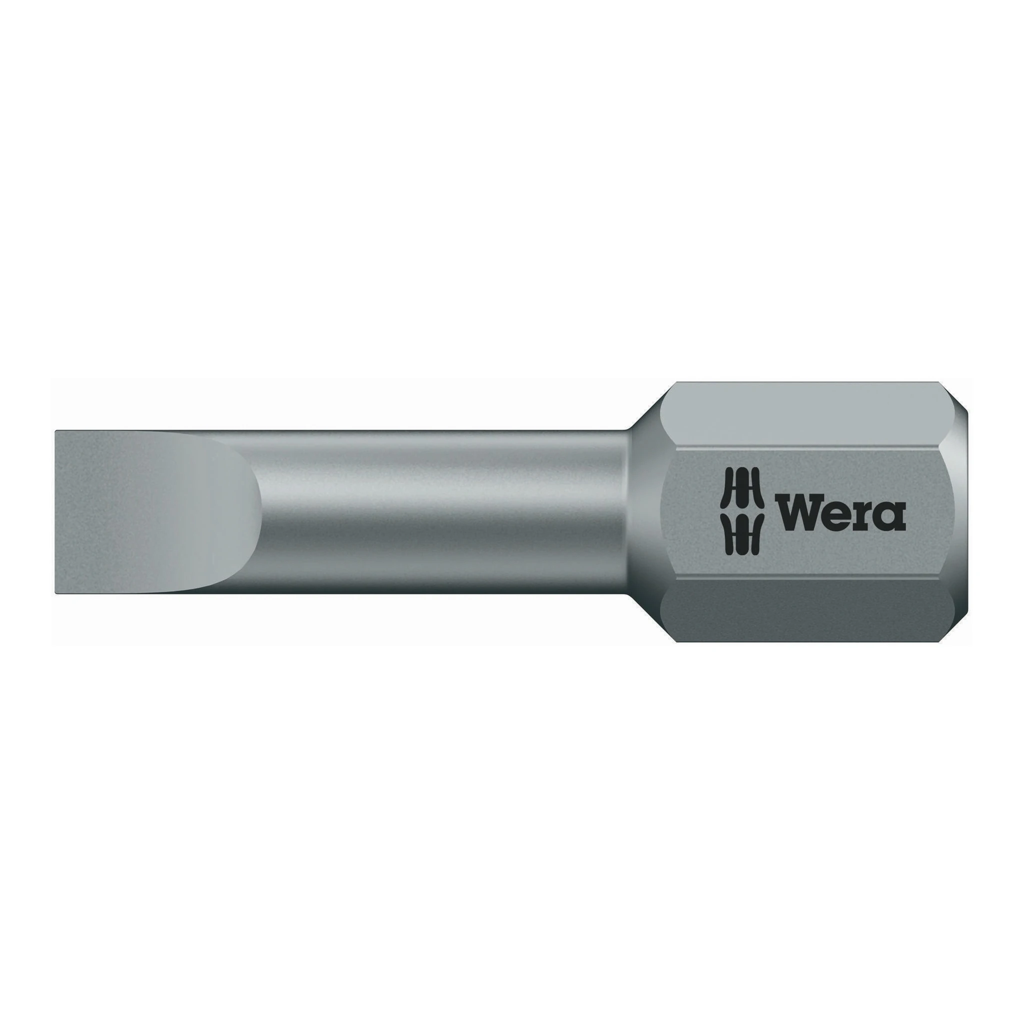 WERA | Bit | für Schlitzschrauben | 4 mm Länge 25 mm 1/4 ″ C6,3