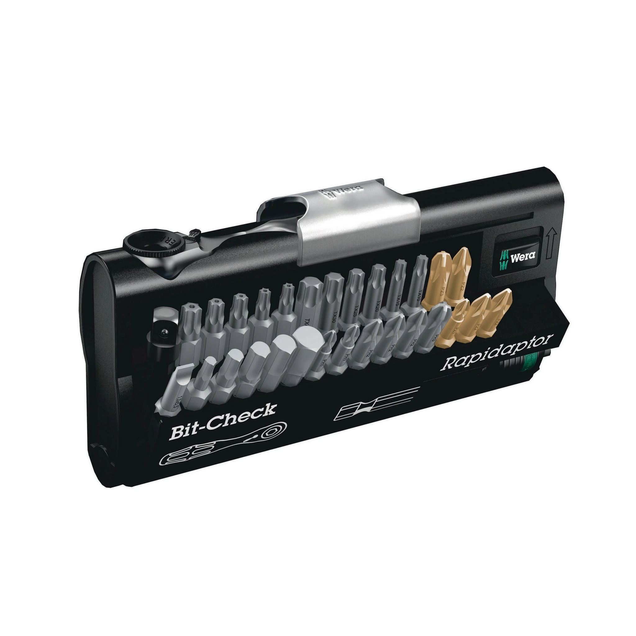 WERA | Bitsortiment | 30-teilig | PH/PZD/T/Schlitz/6KT./Bitknarre