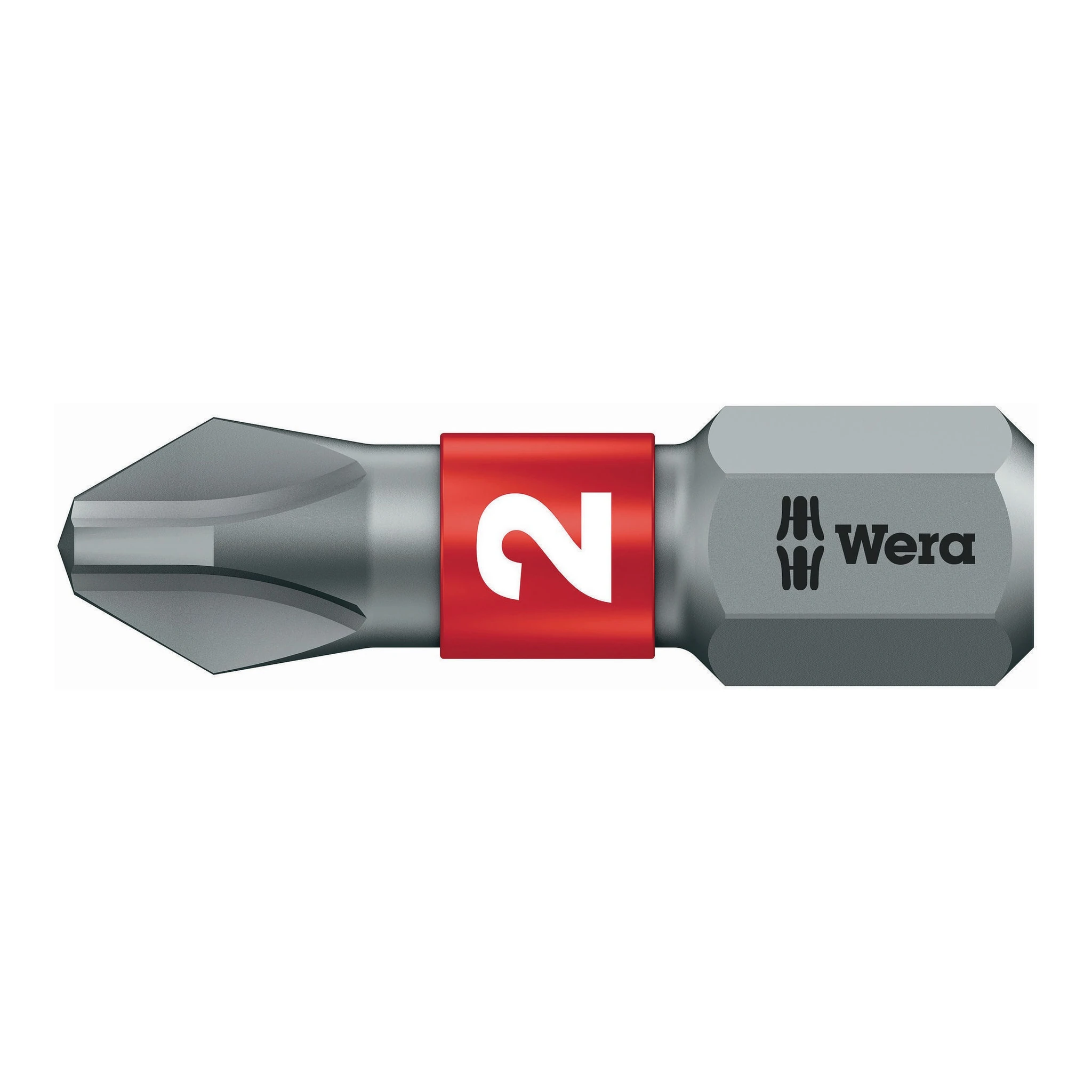 WERA | Bit | 1/4 ″ PH 2 Länge 25 mm | BiTorsion, zähhart