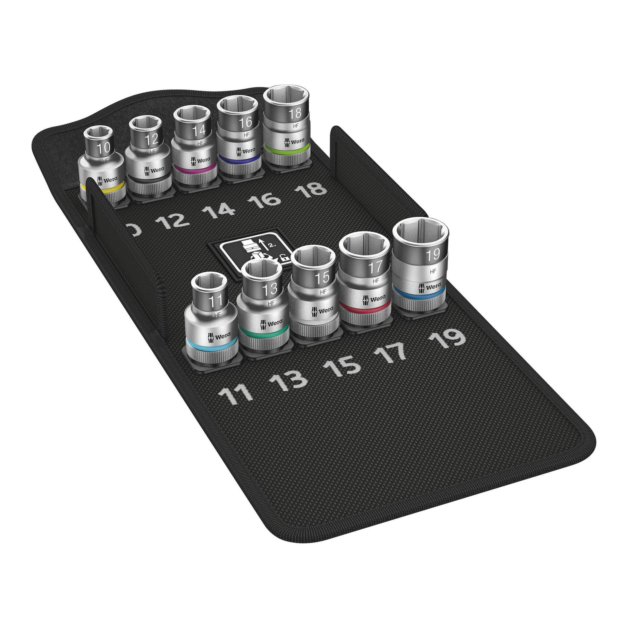WERA | Steckschlüssel-Satz | 10-teilig | 1/2 ″