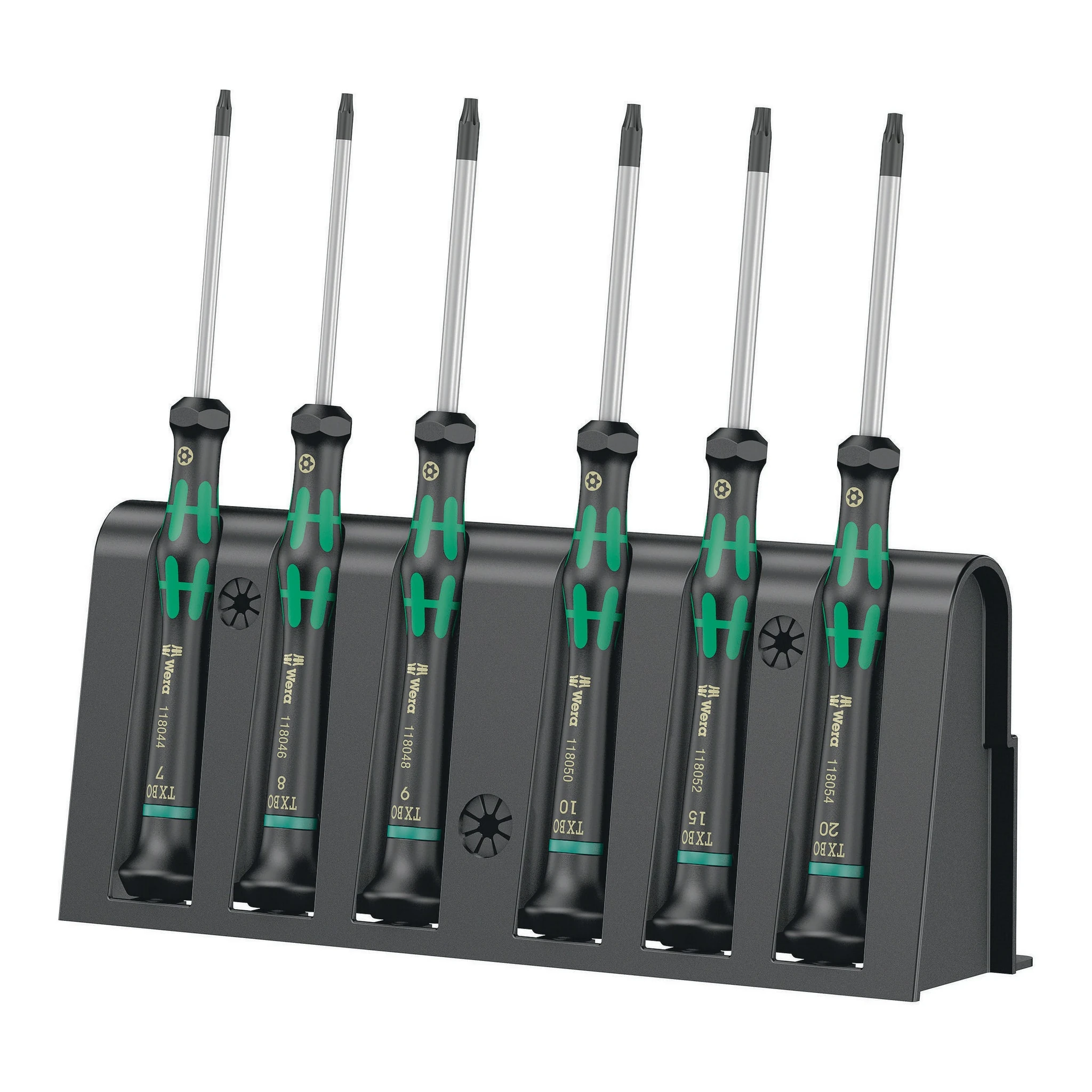 WERA | Elektronikerschraubendrehersatz | 6teilig 6TorxBO | rund nicromattiert Griff m.Drehkappe