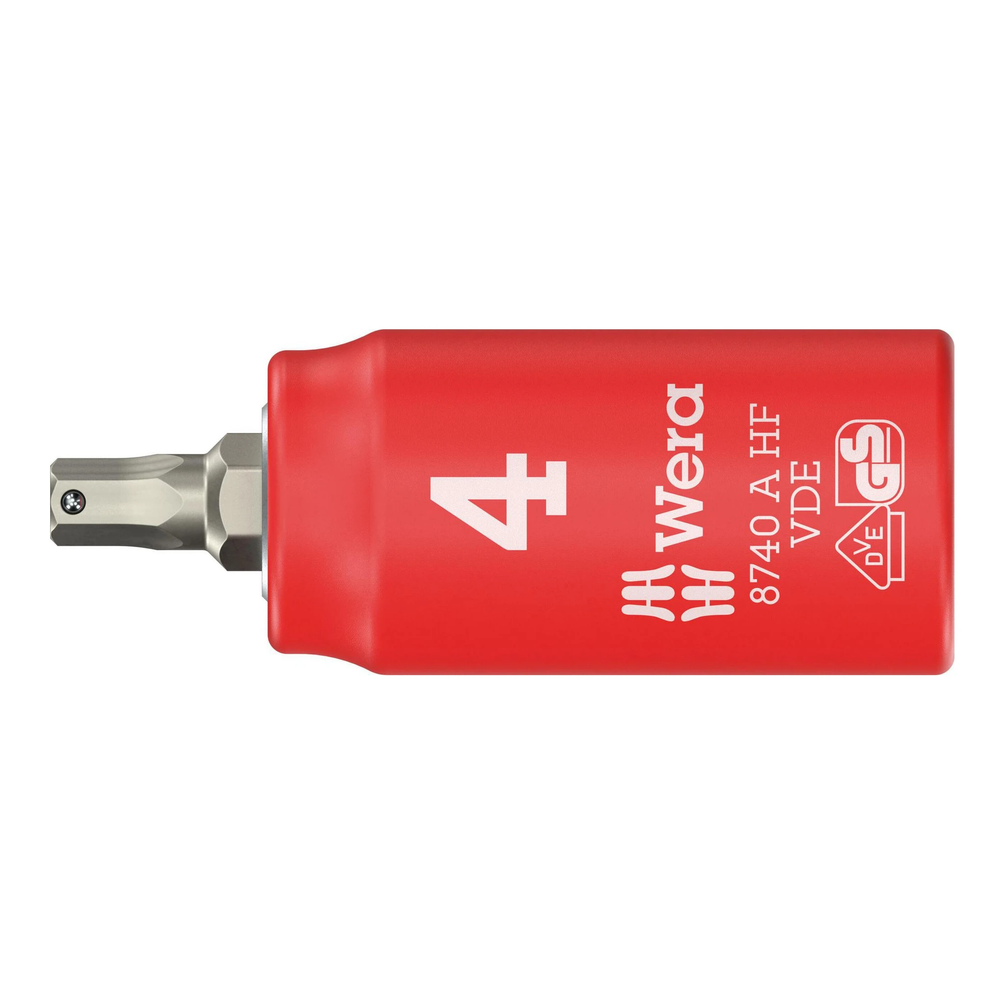 WERA | Steckschlüsseleinsatz | 1/4 ″ | Schlüsselweite 4 mm