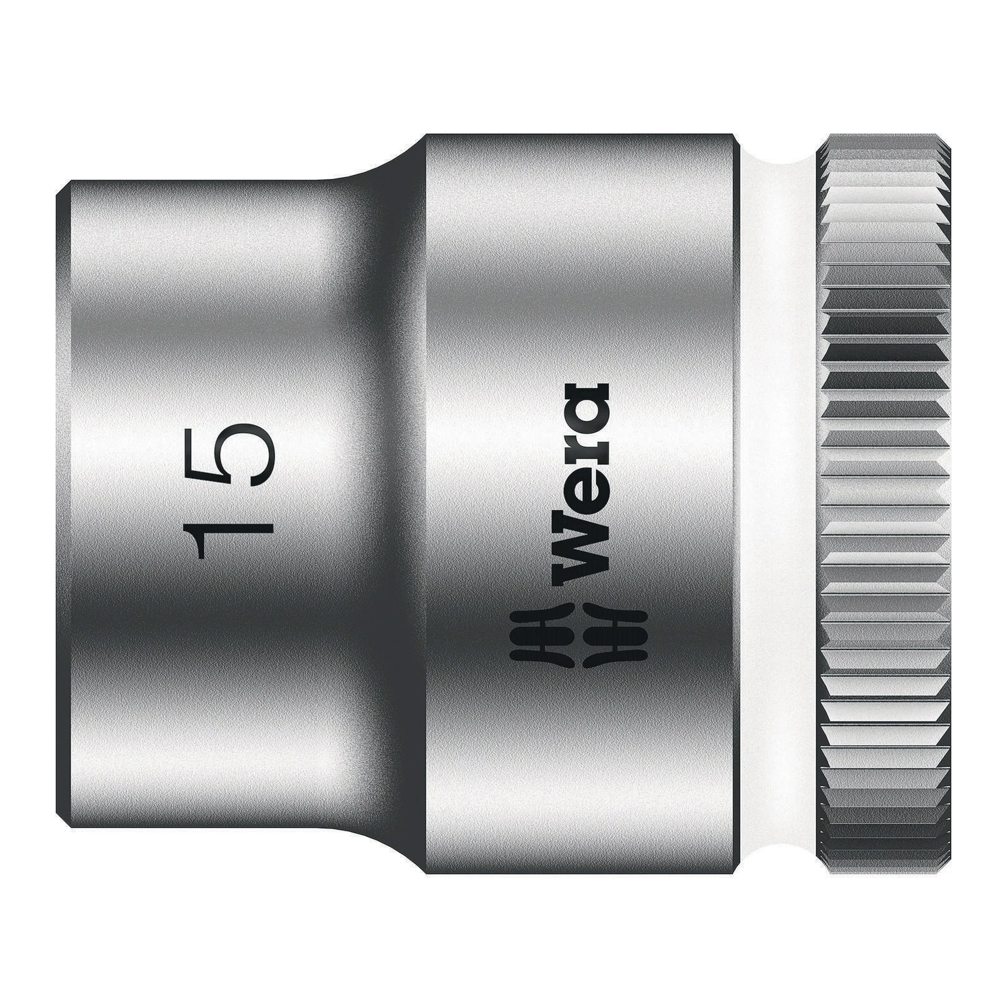 WERA | Steckschlüsseleinsatz | 3/8 ″ Außensechskant | Schlüsselweite 15 mm