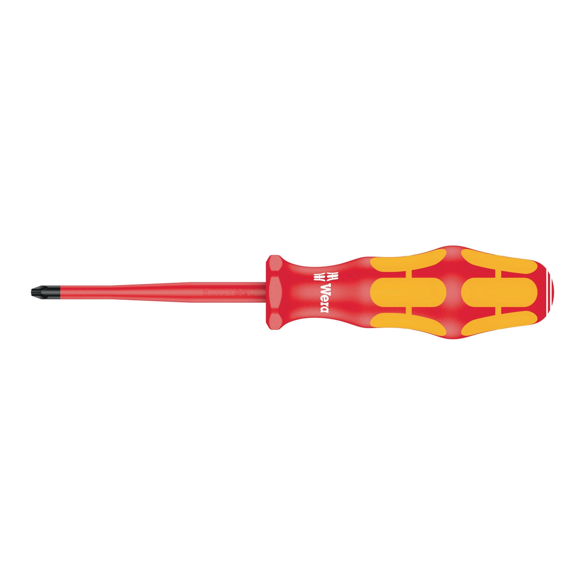 WERA | Schraubendreher | PH1 Klingen-L.80mm | CV-Molybdän isoliert Zinkphosphatiert