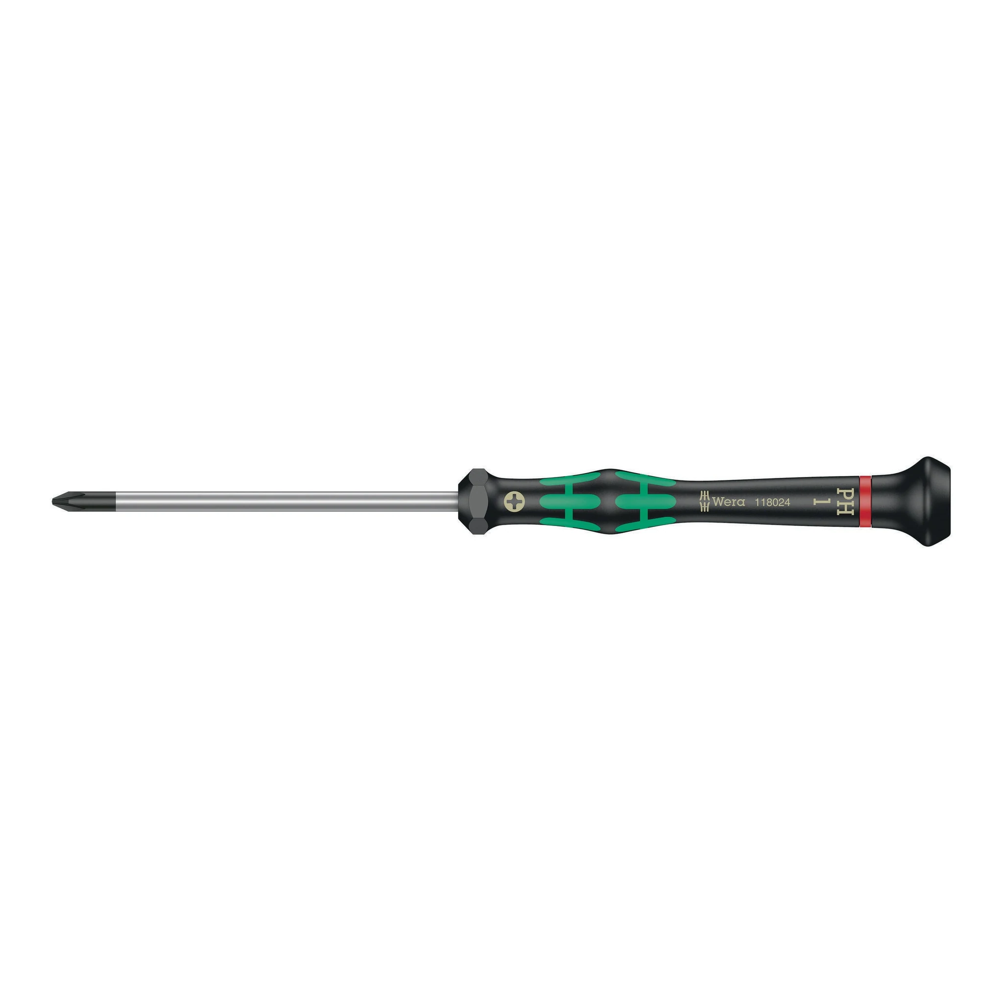 WERA | Elektronik-Feinmechanik-Schraubendreher | PH 1 Klingenlänge 80 mm