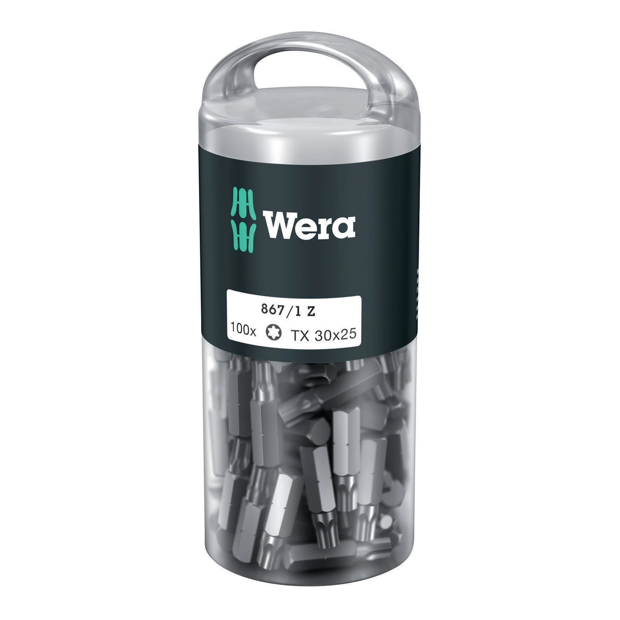 WERA | Bitgroßpackung | 1/4 ″ T 30 Länge 25 mm | DIN ISO 1173, Form C 6,3