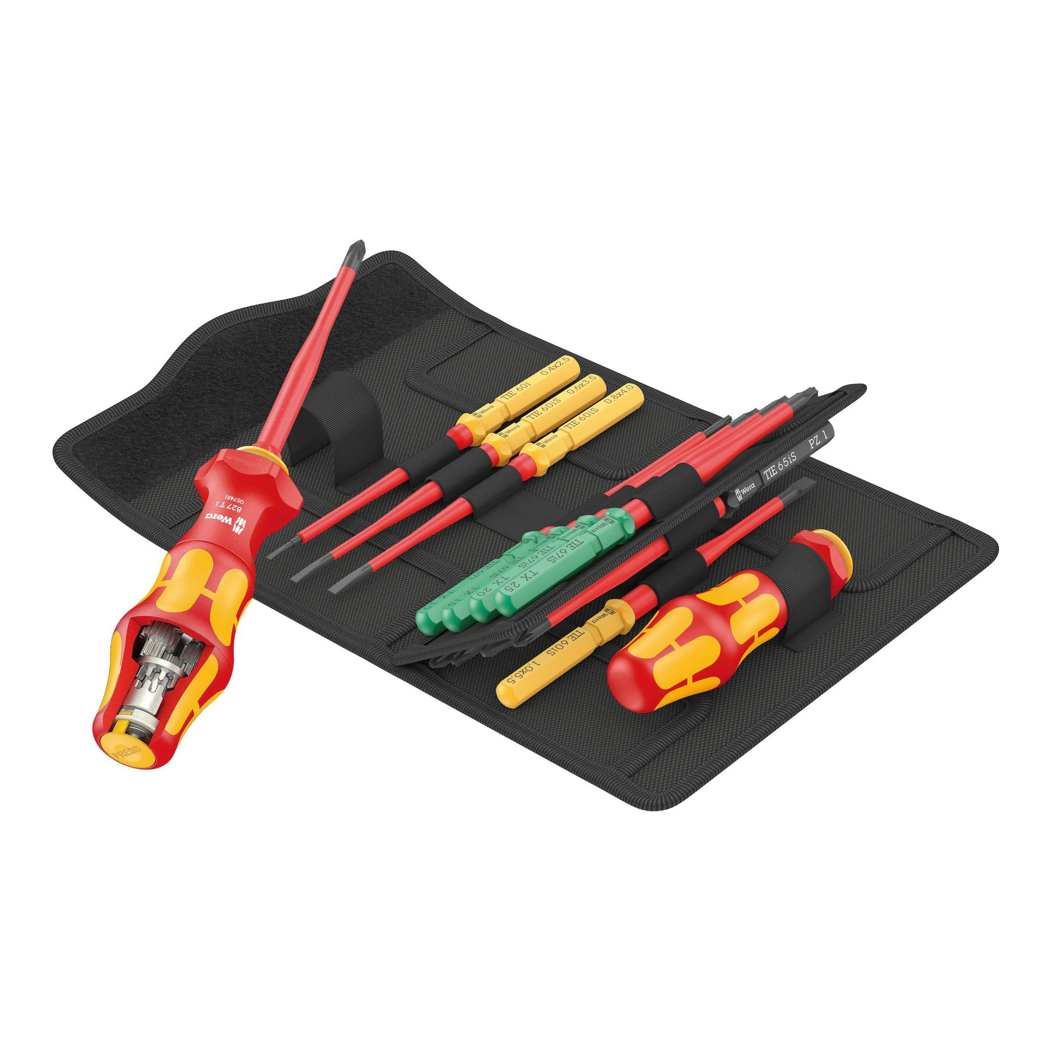 WERA | Schraubendreher-Satz | 16-teilig | Kraftform Kompakt Turbo i 1 Tool Finder