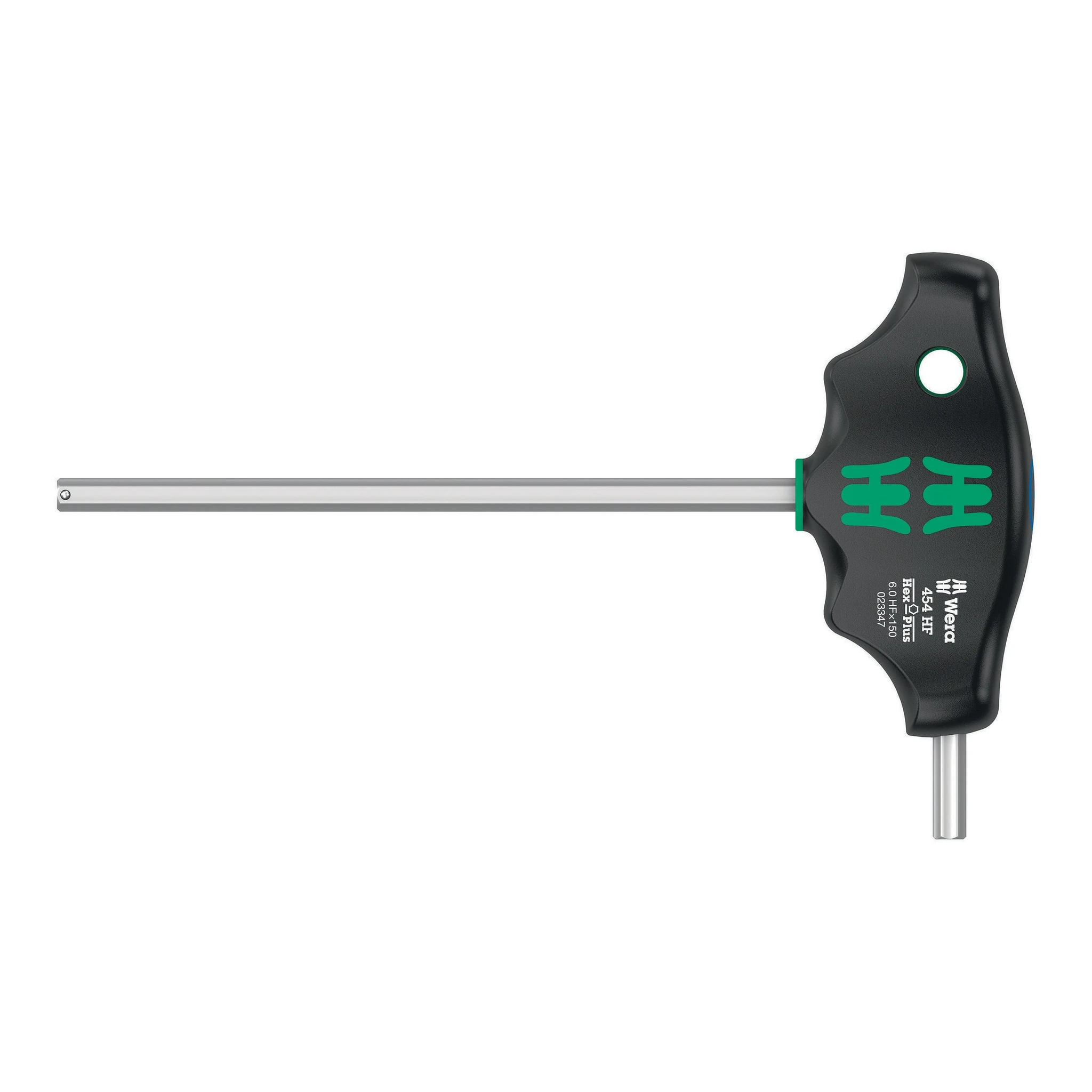 WERA | Sechskantschraubendreher | Schlüsselweite 6 mm | Klingenlänge 150/20 (kurzer Schenkel) mm