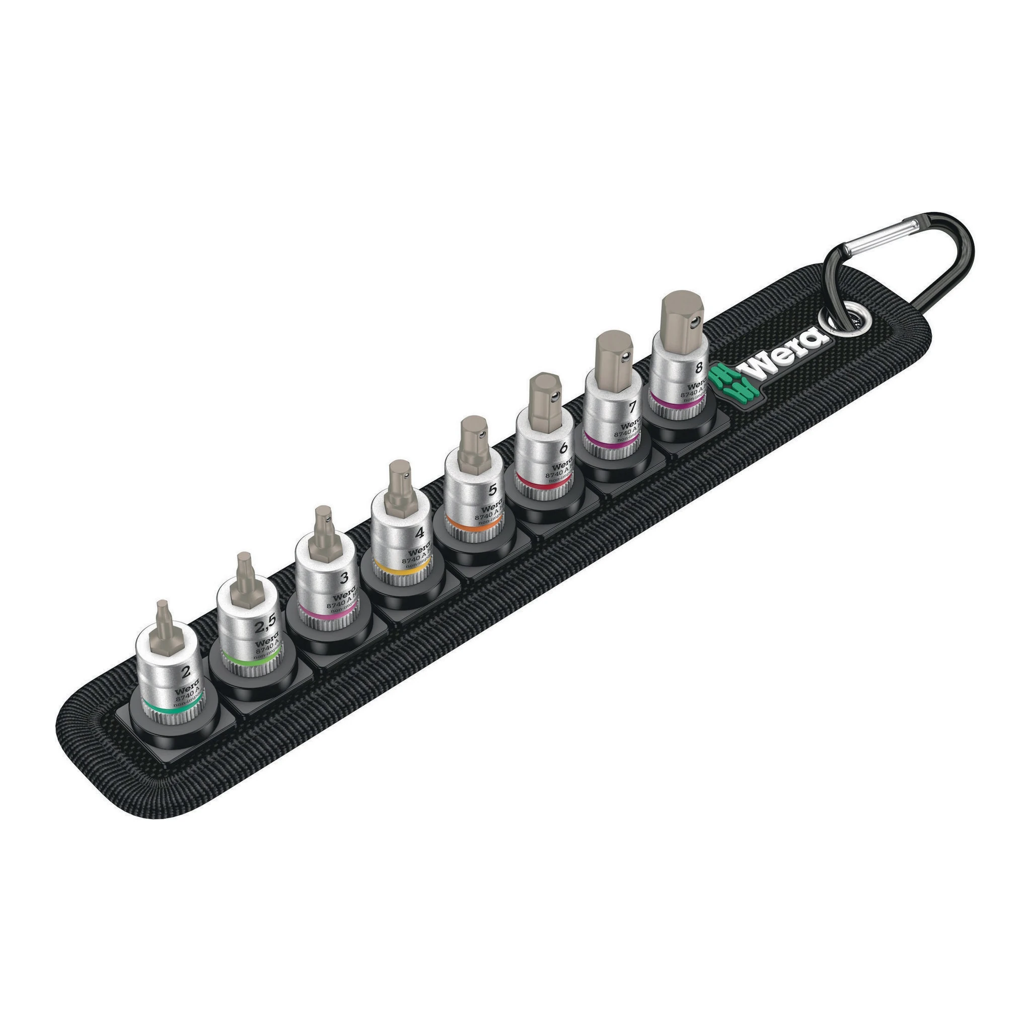 WERA | Steckschlüssel-Satz | 8-teilig | 1/4 ″