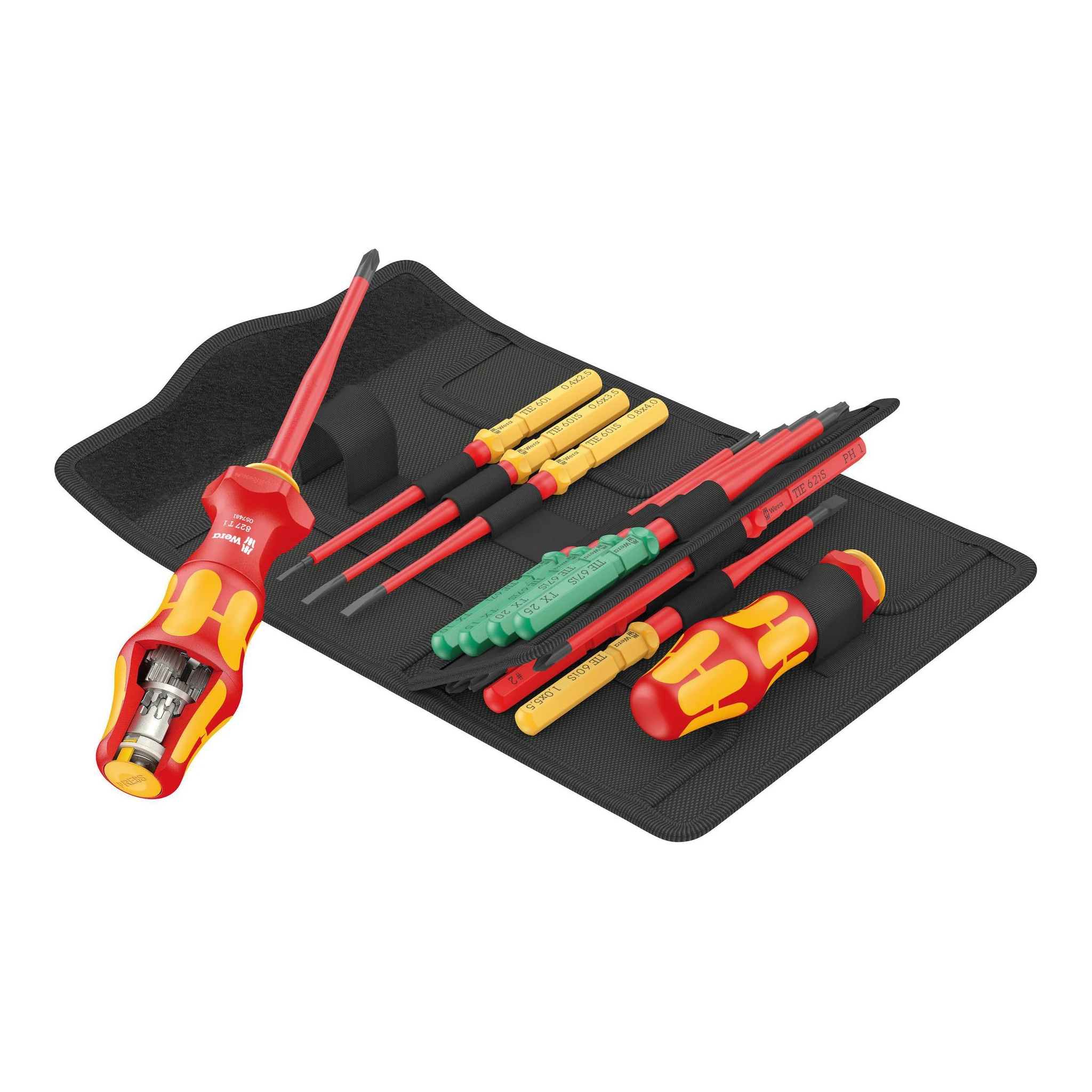 WERA | Schraubendreher-Satz | 16-teilig | Kompakt Turbo i Imperial Tool Finder