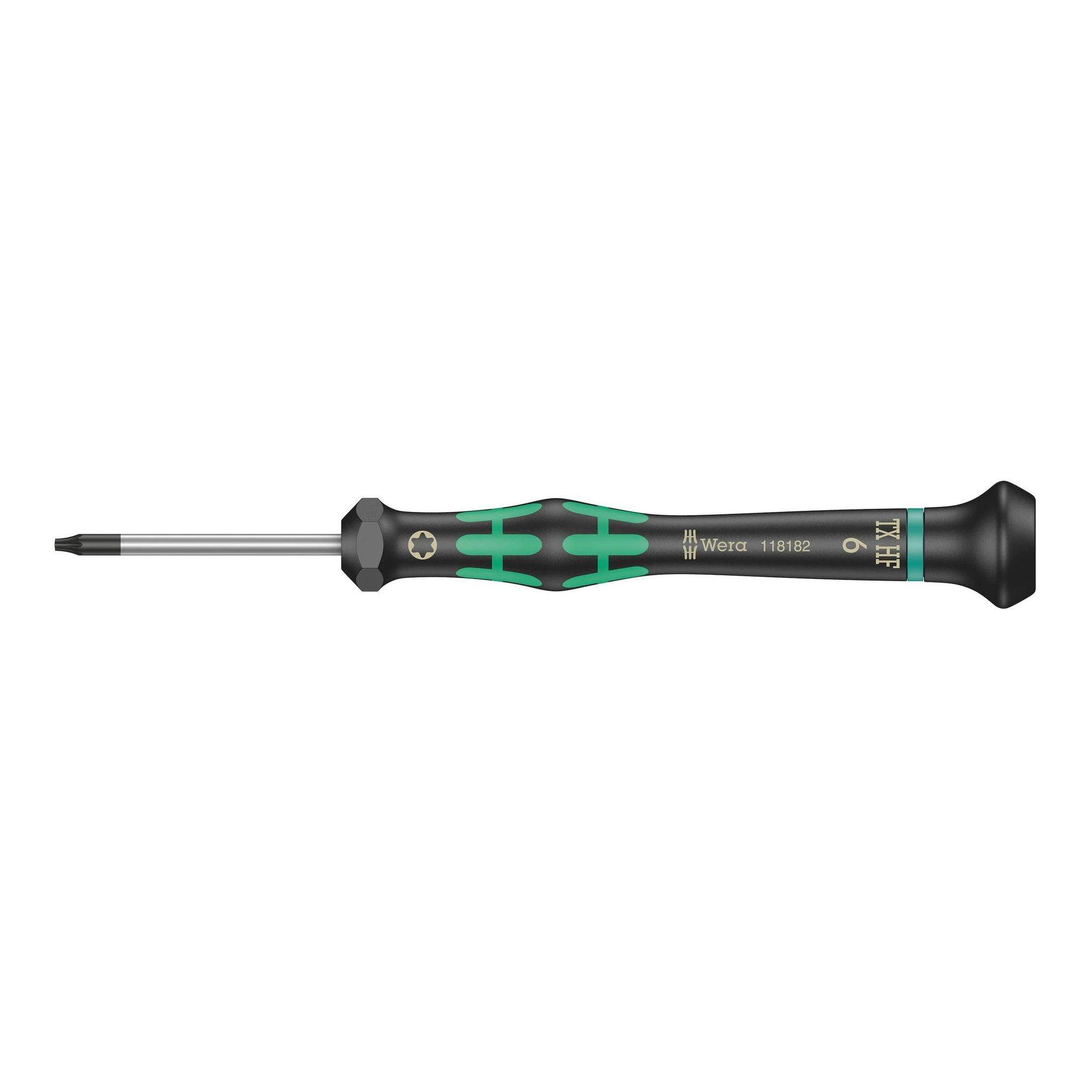 WERA | Elektronikerschraubendreher | TX6 Klingen-L.40mm m.Haltefunktion | rund CV-Molybdän nicromattiert
