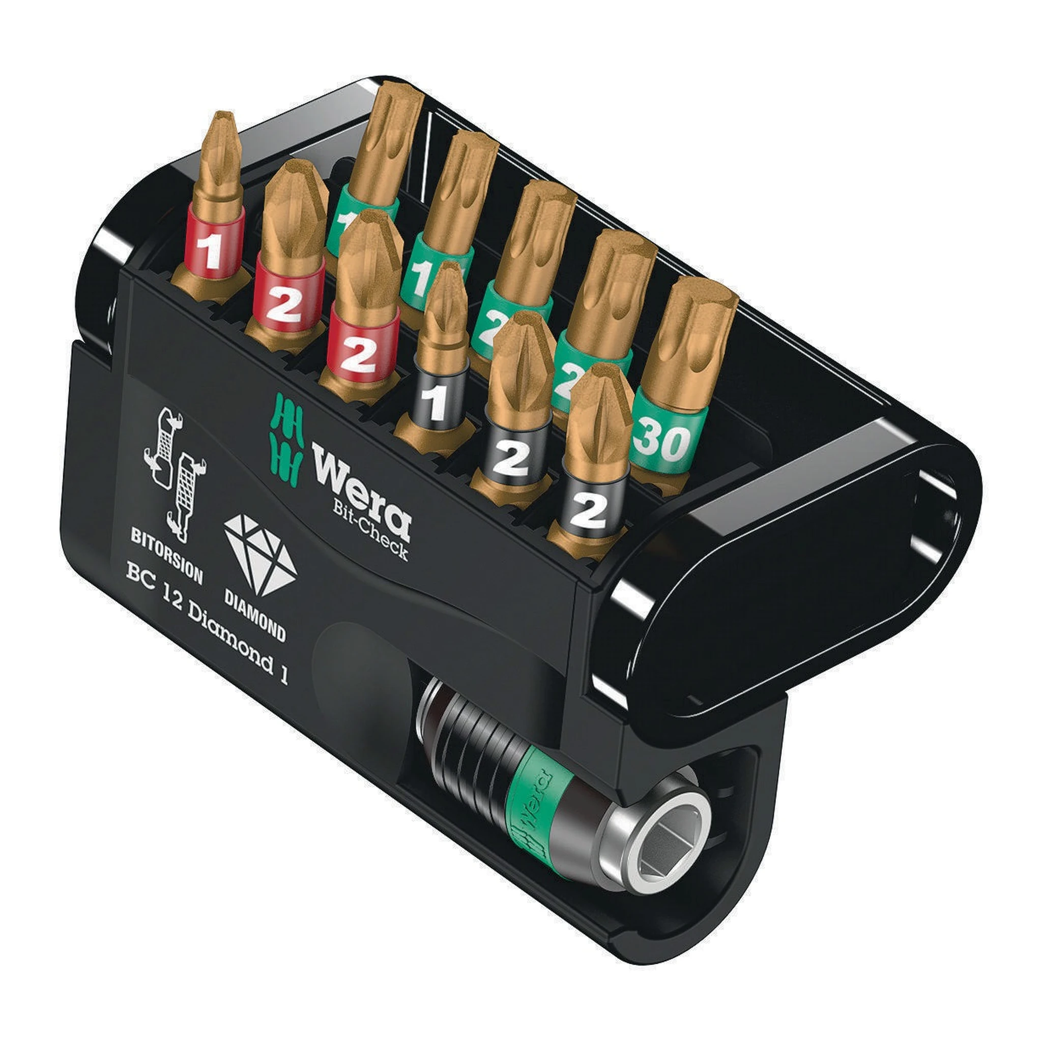 WERA | Bitsortiment | 12-teilig | PH/PZD/TX