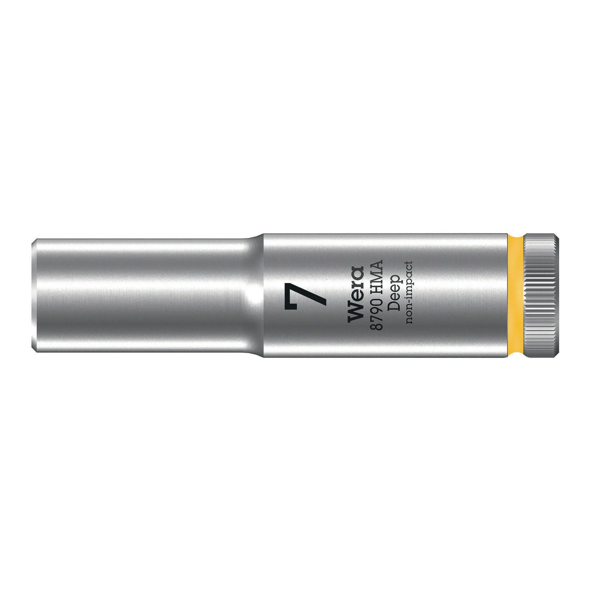WERA | Steckschlüsseleinsatz | SW7mm Antriebs-4-kant 1/4Zoll | CrV Rändelung