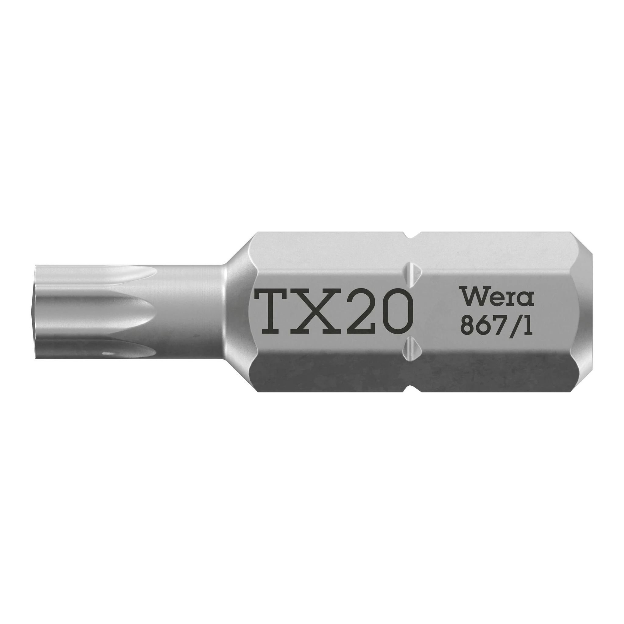 WERA | Bit | 1/4 ″ T 20 Länge 25 mm | 6-kant