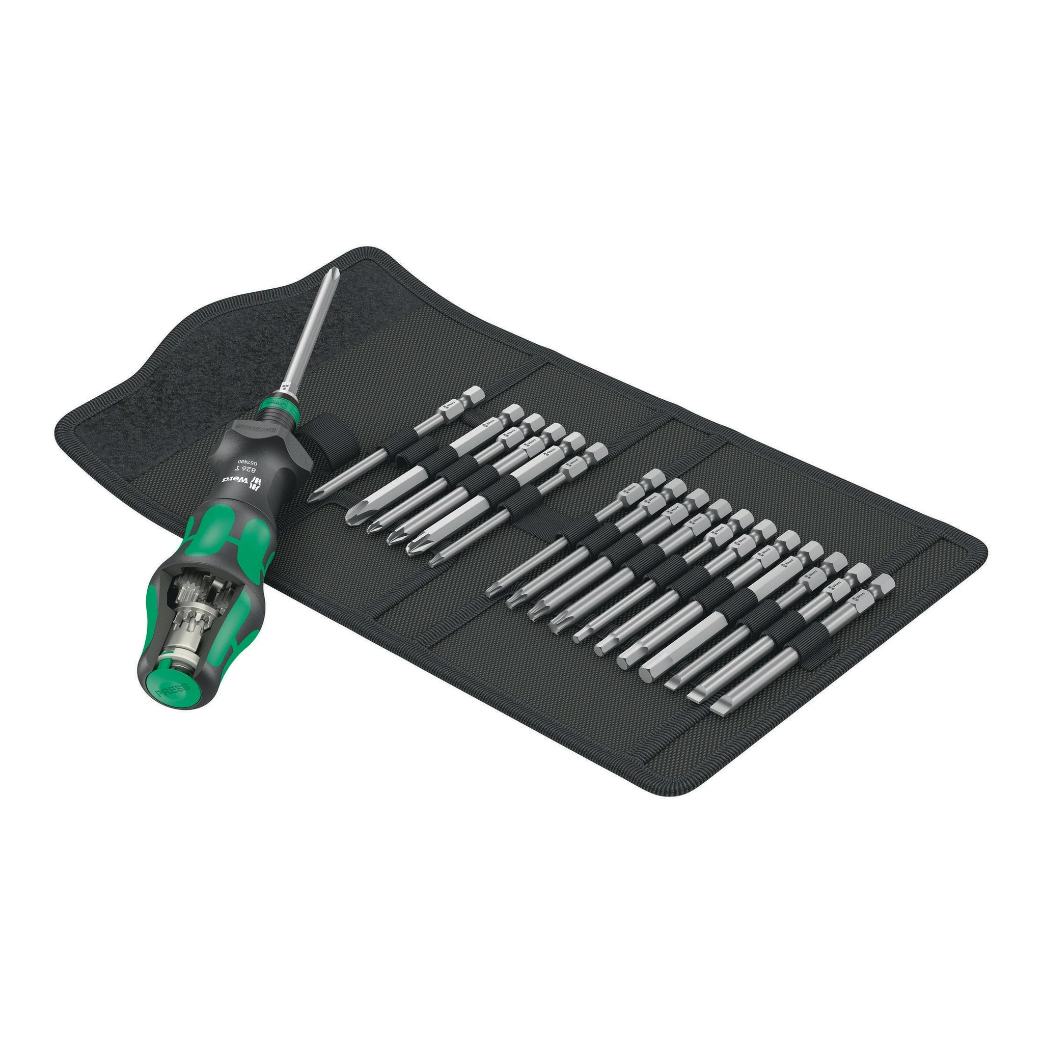 WERA | Bitsortiment | 19-teilig | Schlitz/PH/PZD/TORX®/6Kt.
