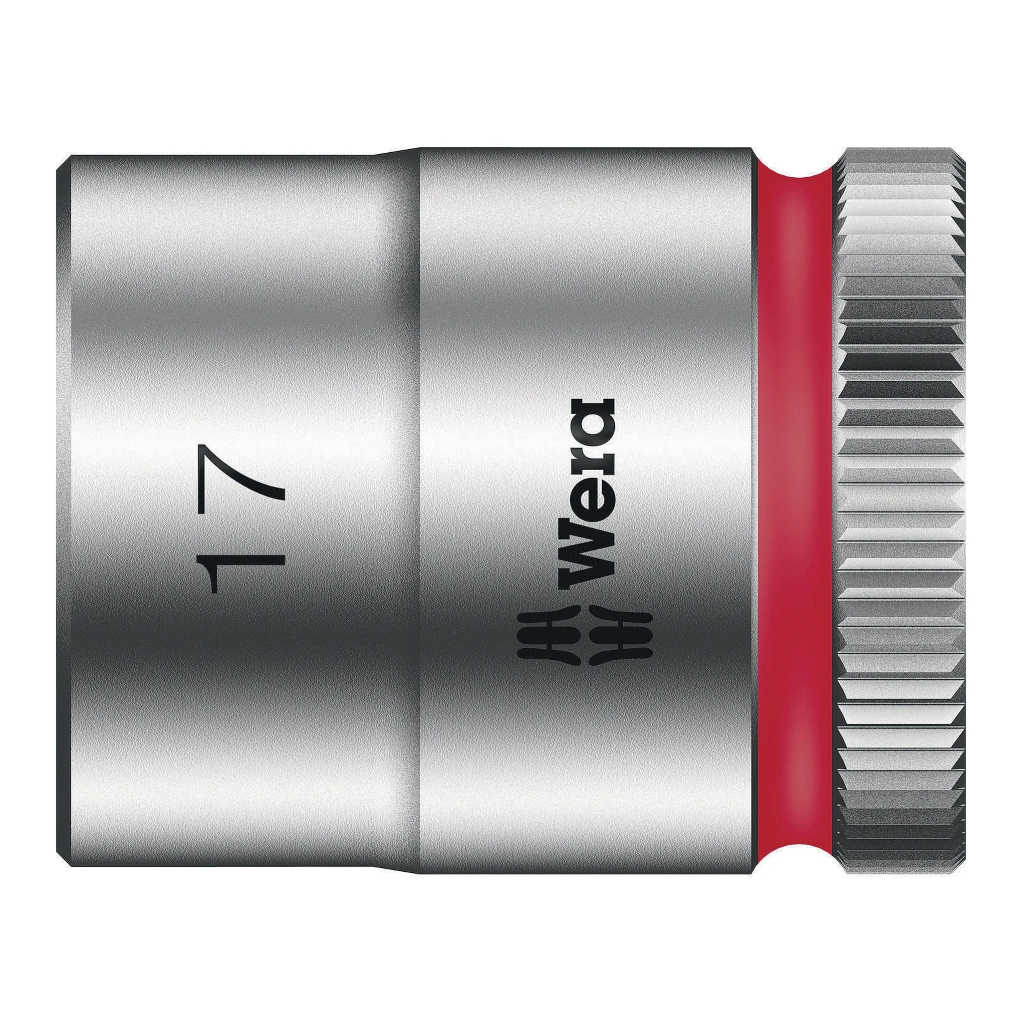 WERA | Steckschlüsseleinsatz | 3/8 ″ Außensechskant | Schlüsselweite 17 mm