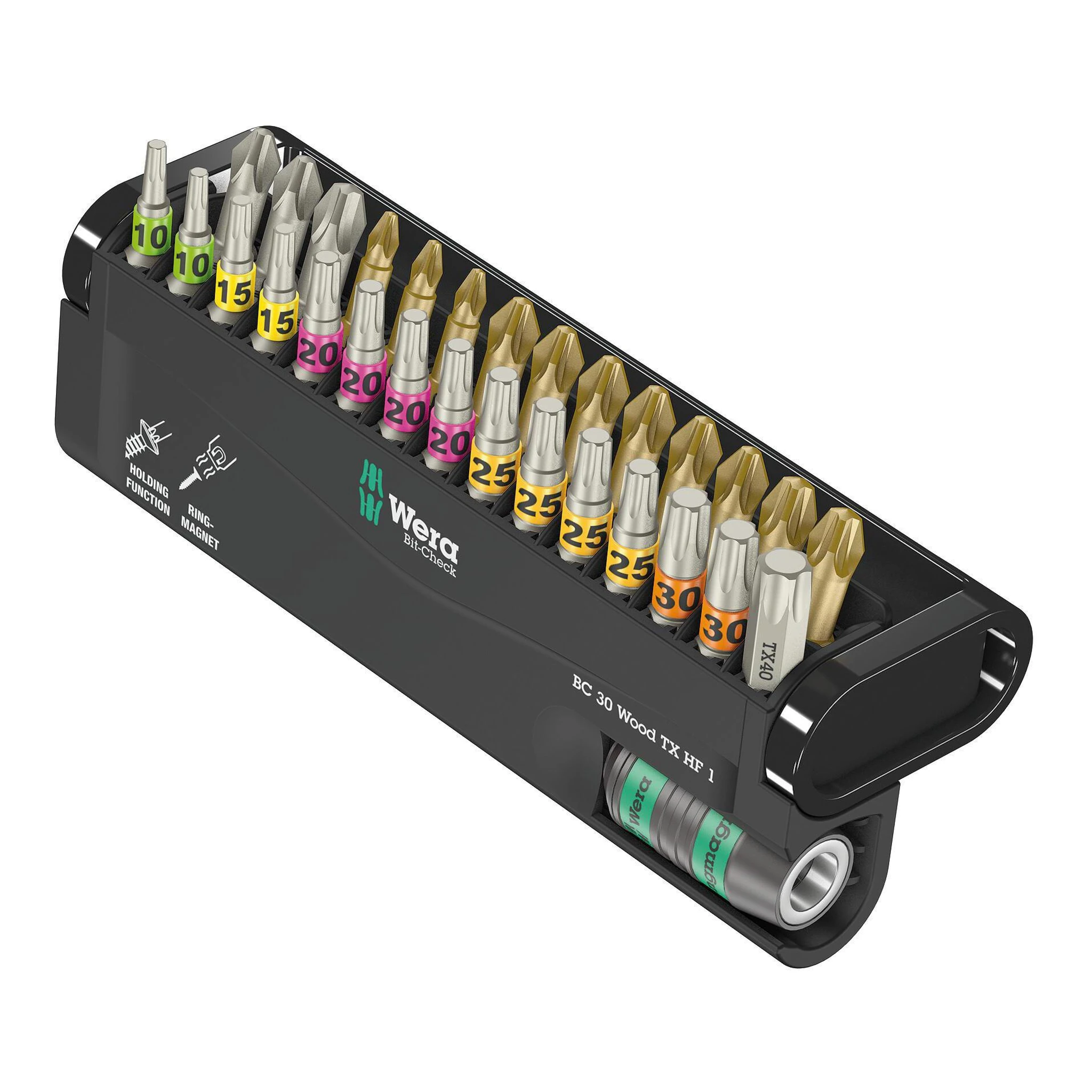 WERA | Bitsortiment | 30-teilig | PH/PZD/TX-HF