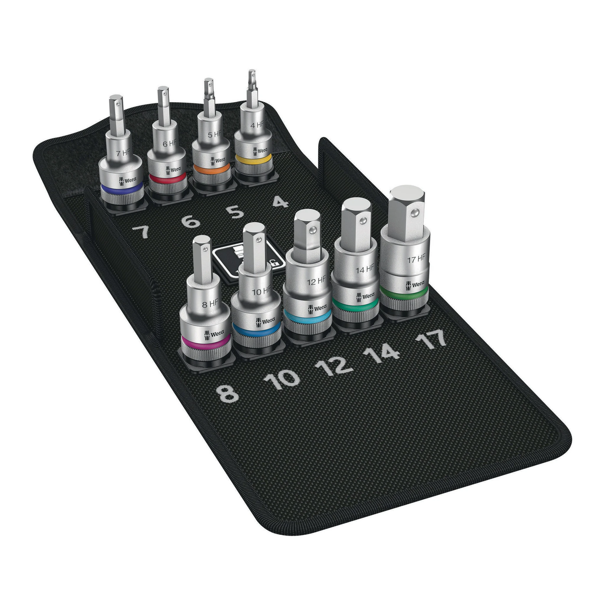WERA | Steckschlüssel-Satz | 9-teilig | 1/2 ″
