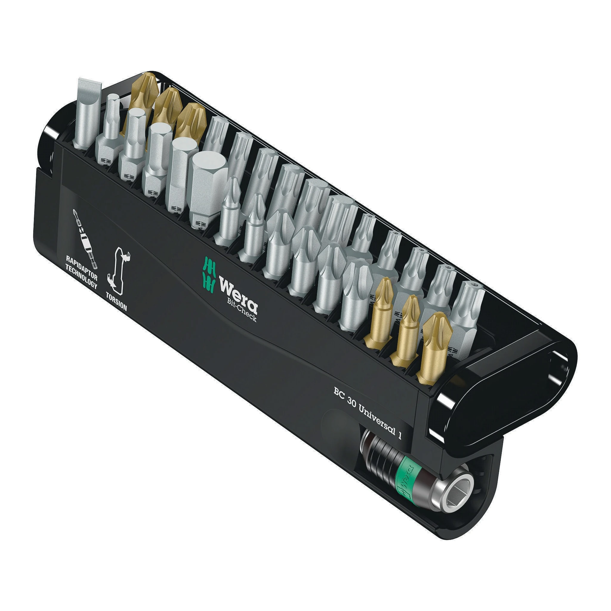 WERA | Bitsortiment | 30-teilig | Schlitz/PH/PZD/TX/TX-BO/6Kt.