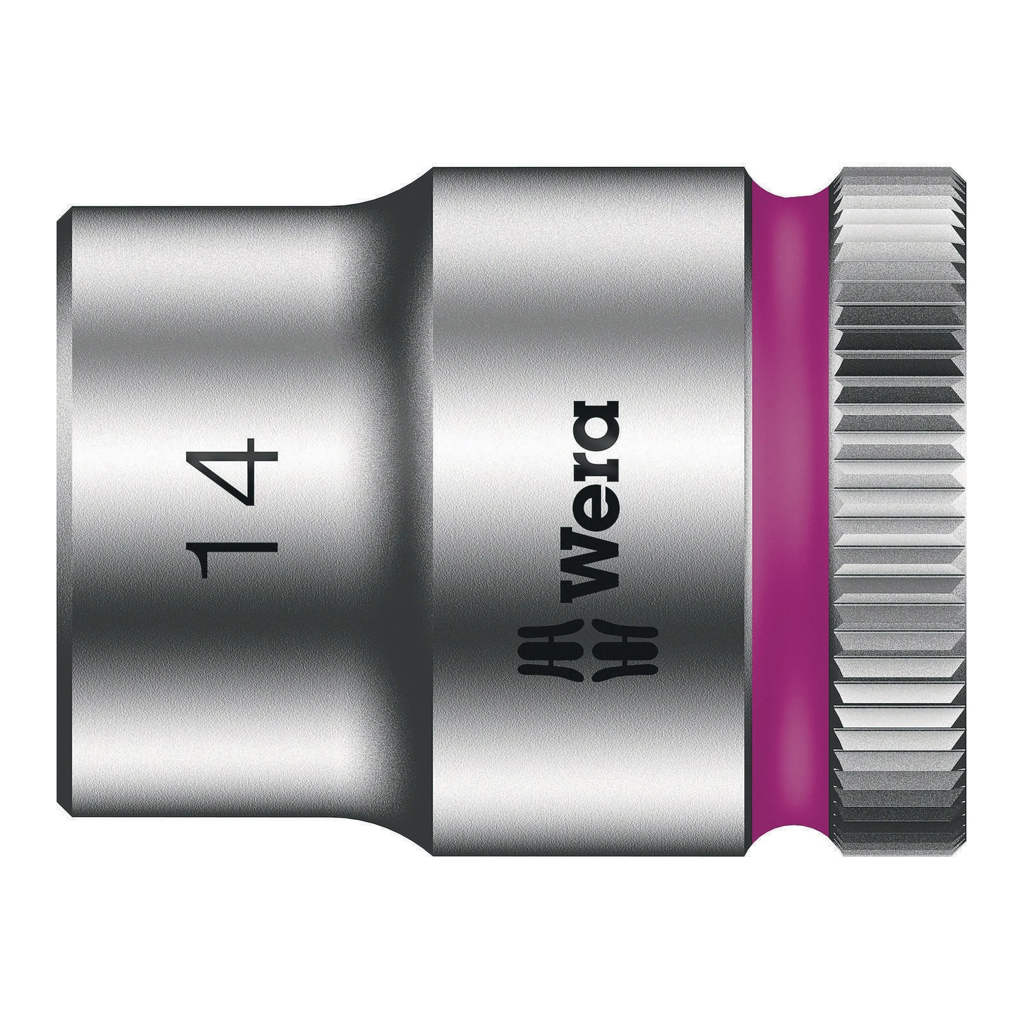 WERA | Steckschlüsseleinsatz | 3/8 ″ Außensechskant | Schlüsselweite 14 mm