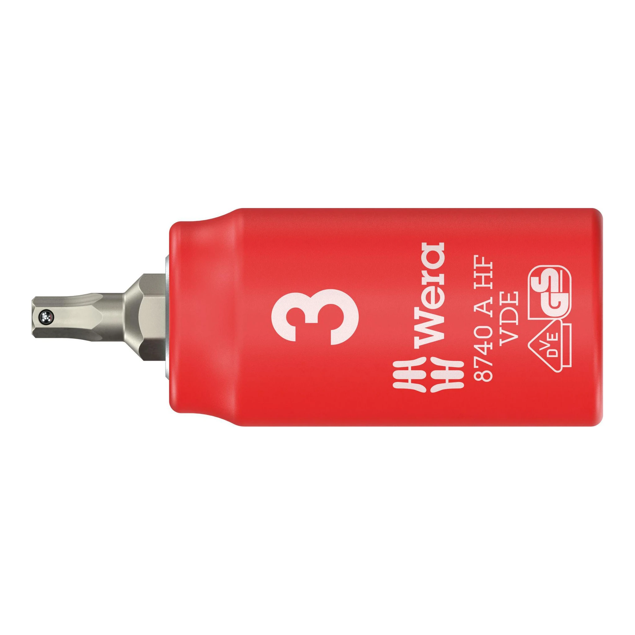 WERA | Steckschlüsseleinsatz | 1/4 ″ | Schlüsselweite 3 mm