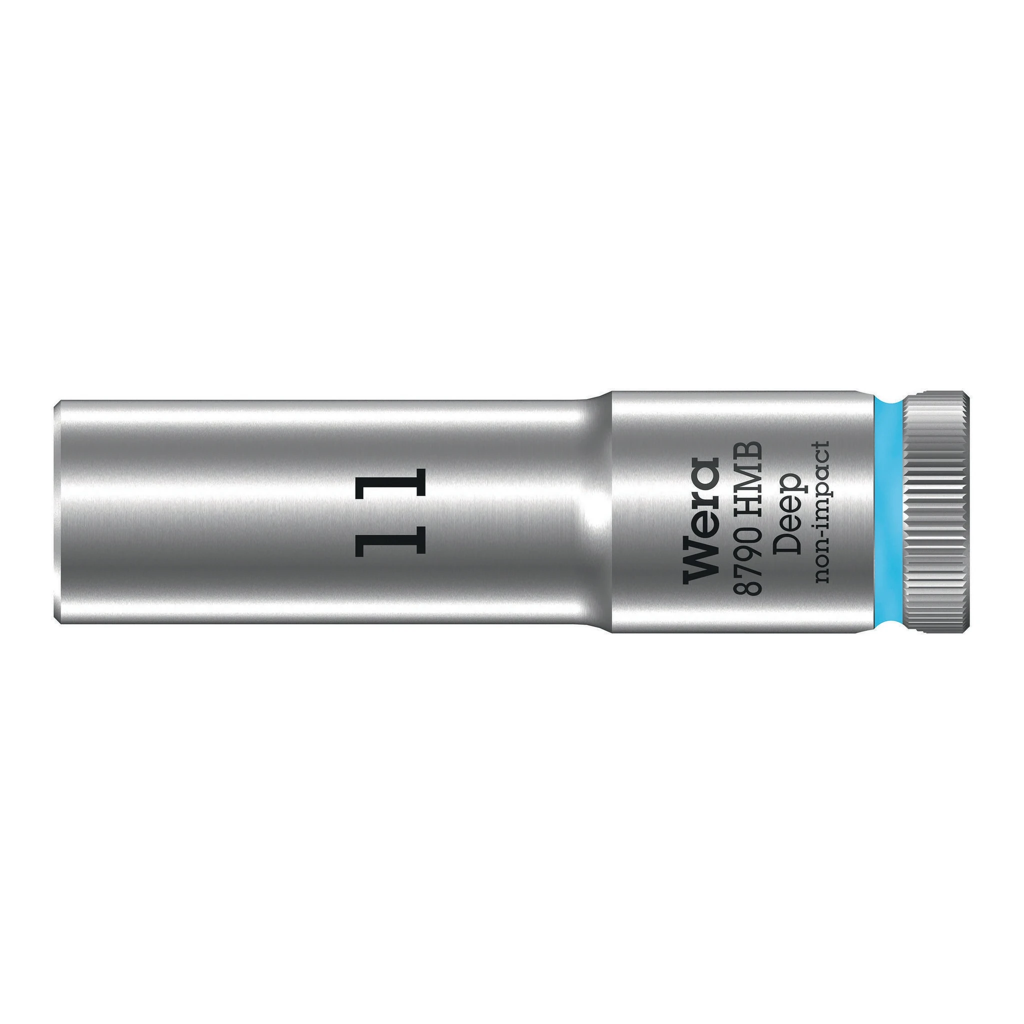WERA | Steckschlüsseleinsatz | 3/8 ″ Außensechskant | Schlüsselweite 11 mm