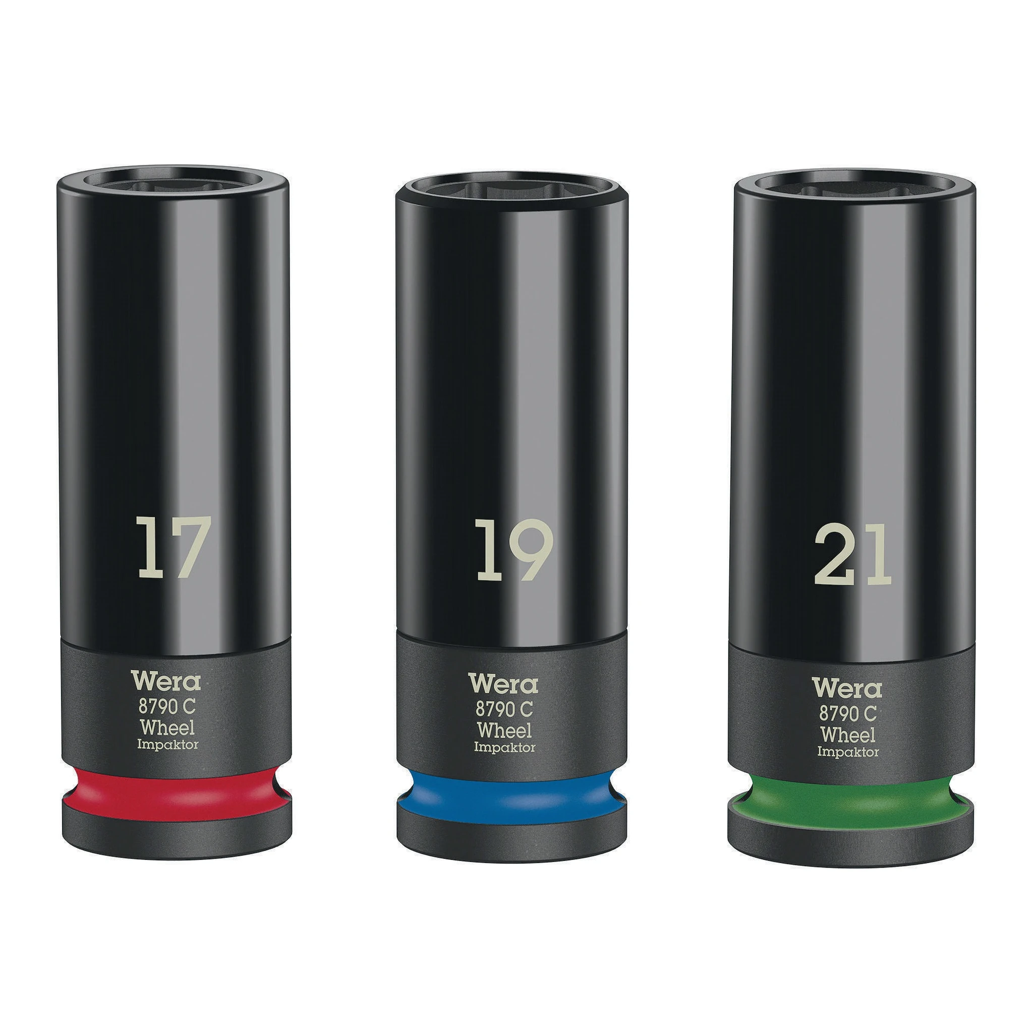 WERA | Kraftsteckschlüssel-Satz | 3-teilig 1/2 ″ | lang, 6-kant
