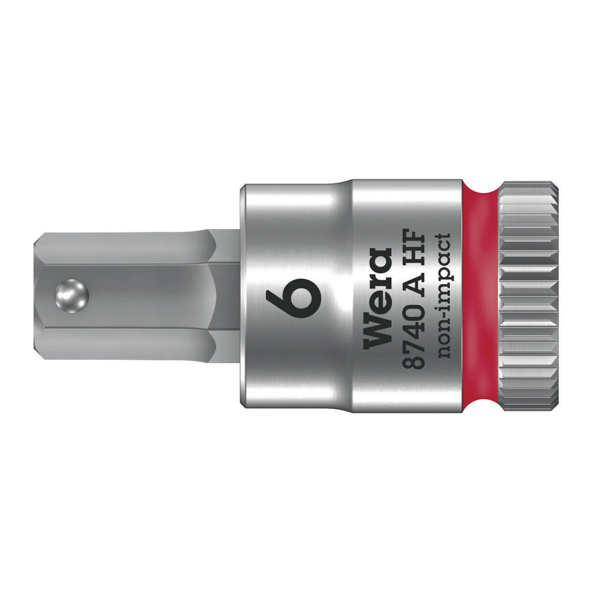 WERA | Steckschlüsseleinsatz | 1/4 ″ | Schlüsselweite 6 mm