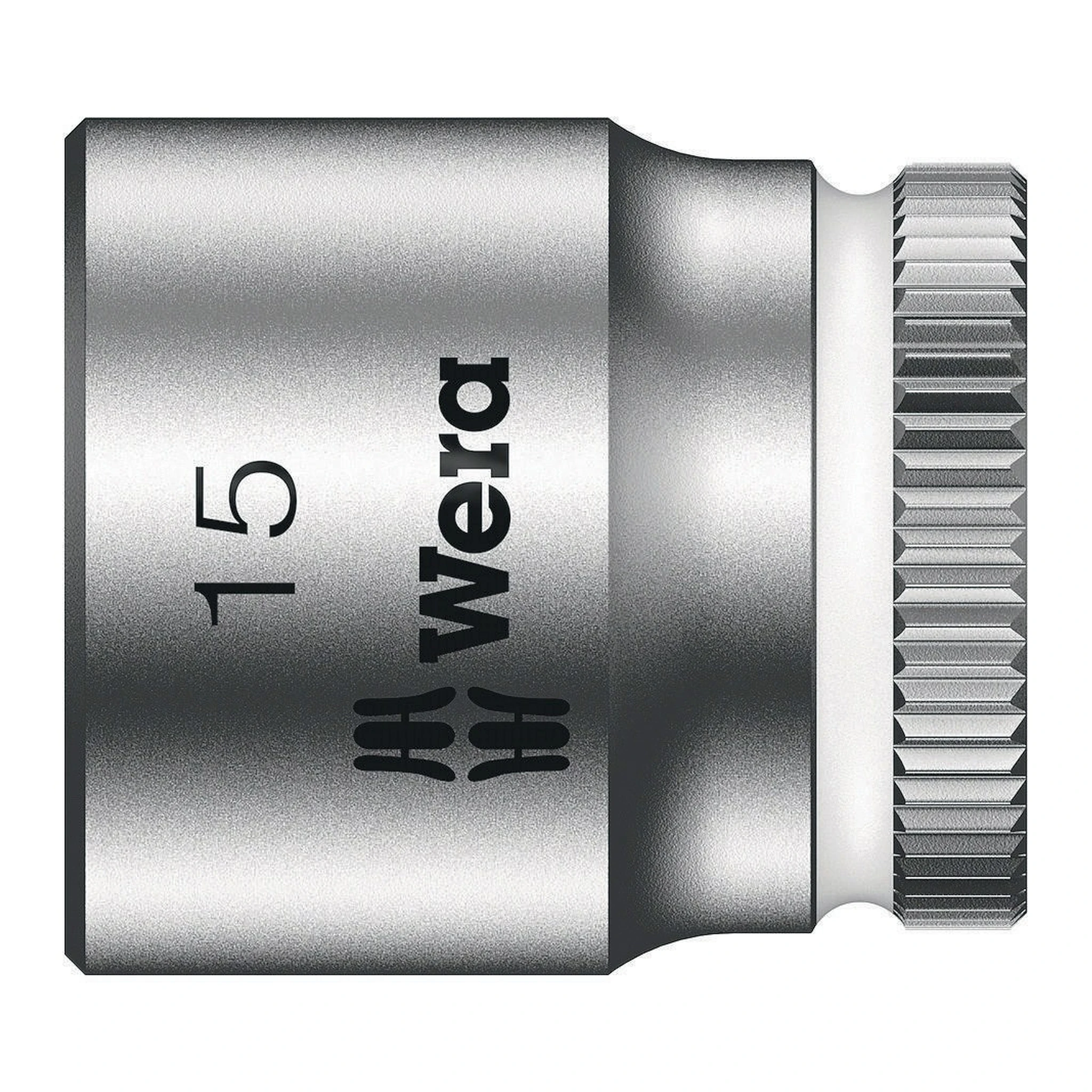 WERA | Steckschlüsseleinsatz | 1/4 ″ Außensechskant | Schlüsselweite 15 mm