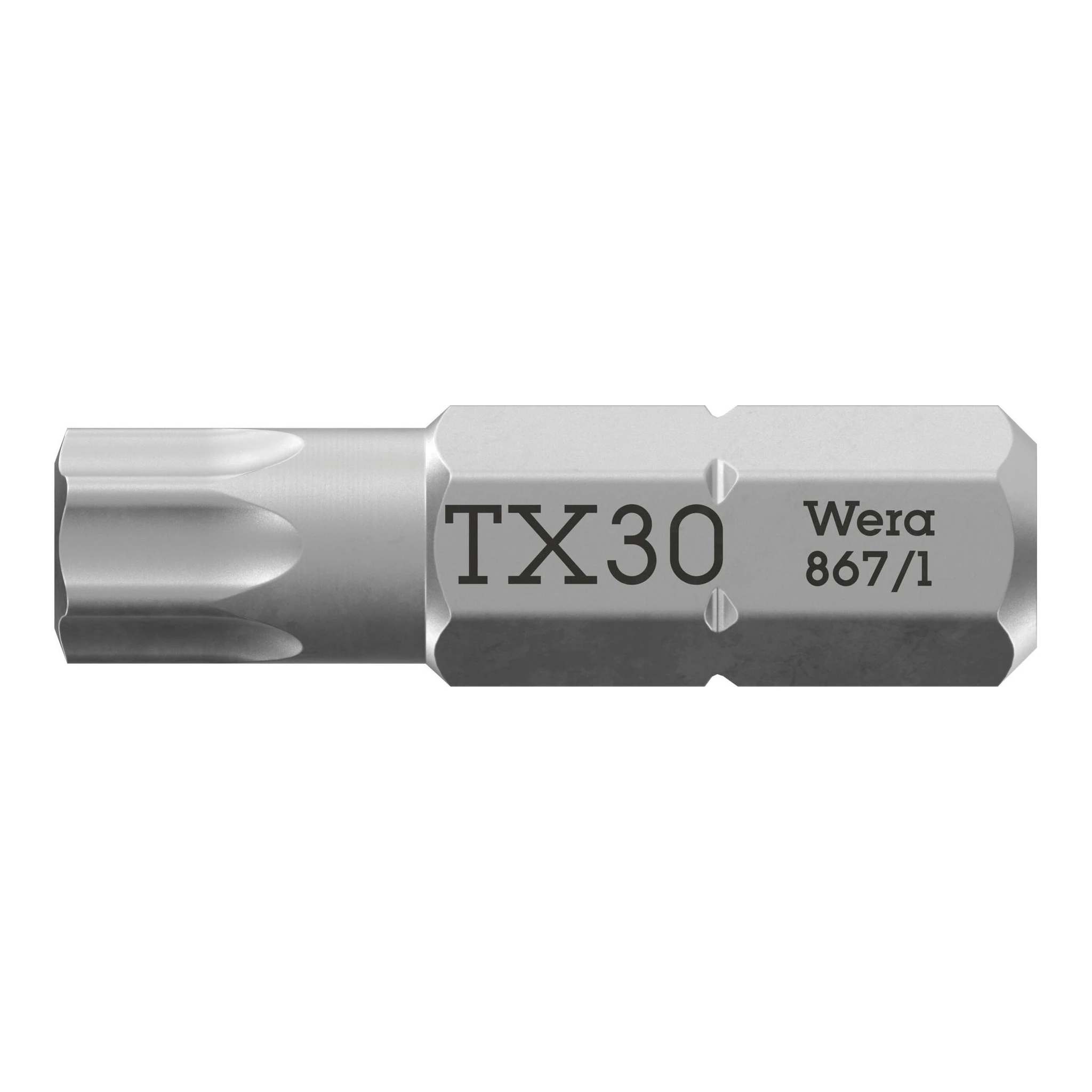 WERA | Bit | 1/4 ″ T 30 Länge 25 mm | 6-kant
