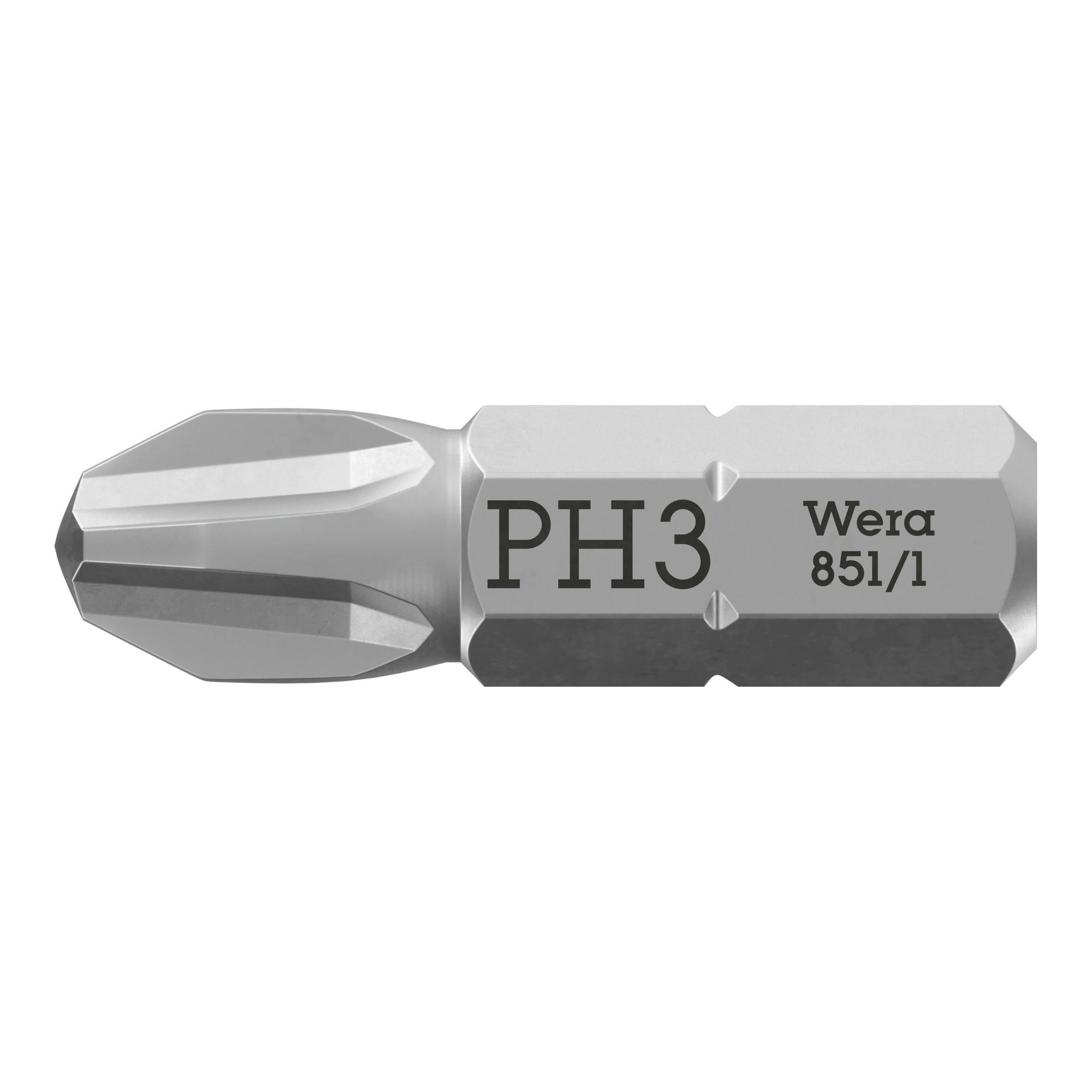 WERA | Bit | 1/4 ″ PH 3 Länge 25 mm | 6-kant