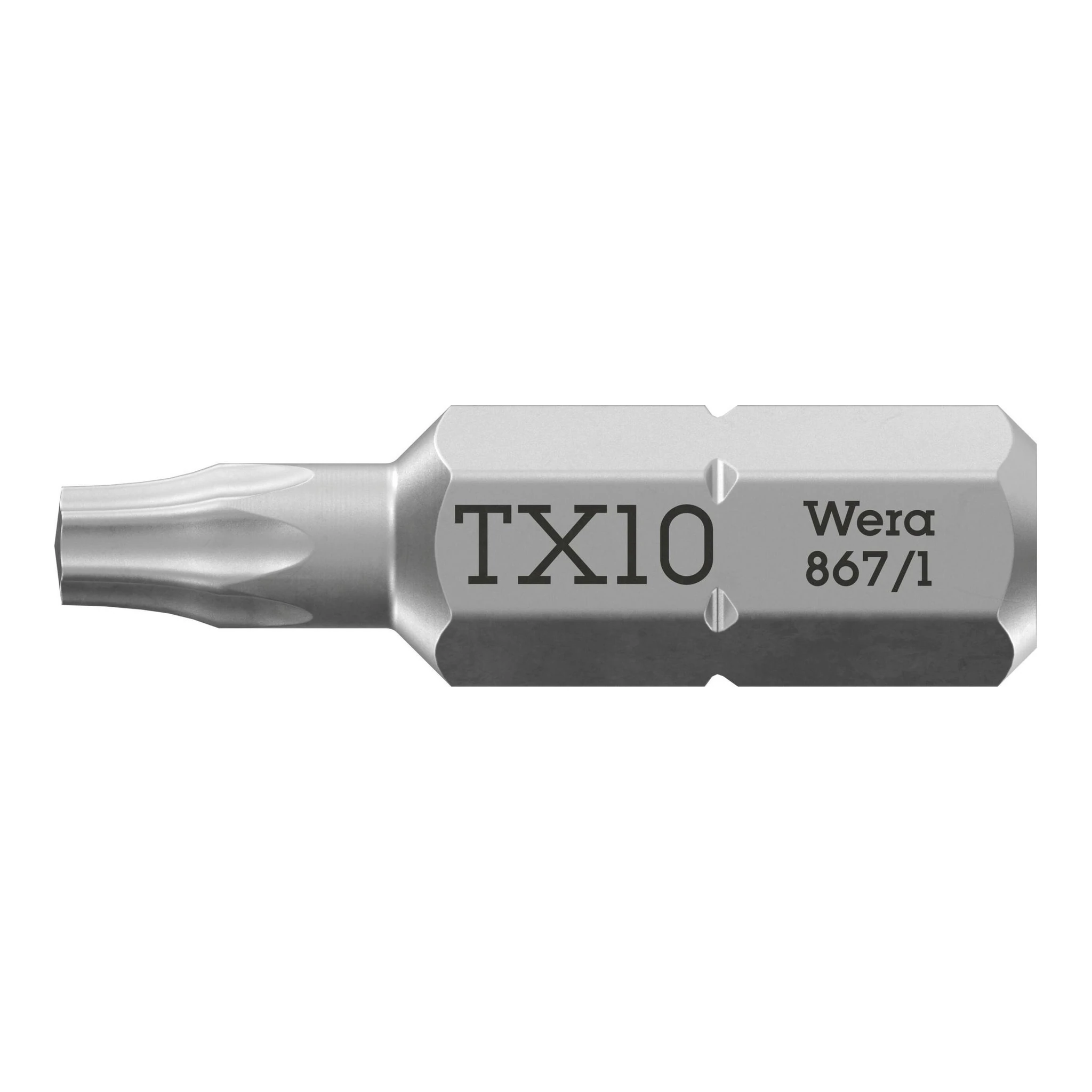 WERA | Bit | 1/4 ″ T 10 Länge 25 mm | 6-kant