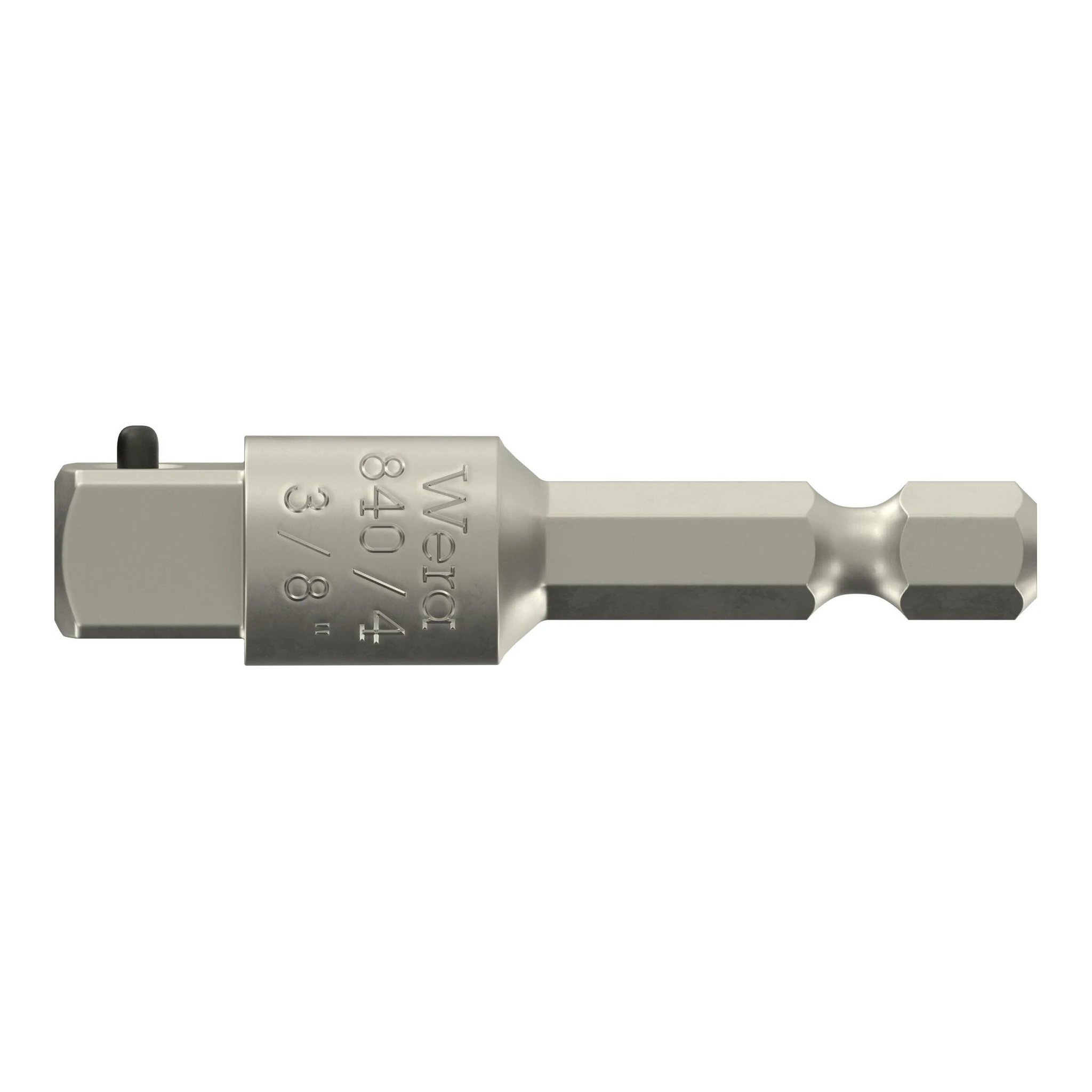 WERA | Adapter | Antriebssechskant 1/4 ″ | Abtriebsvierkant 3/8 ″