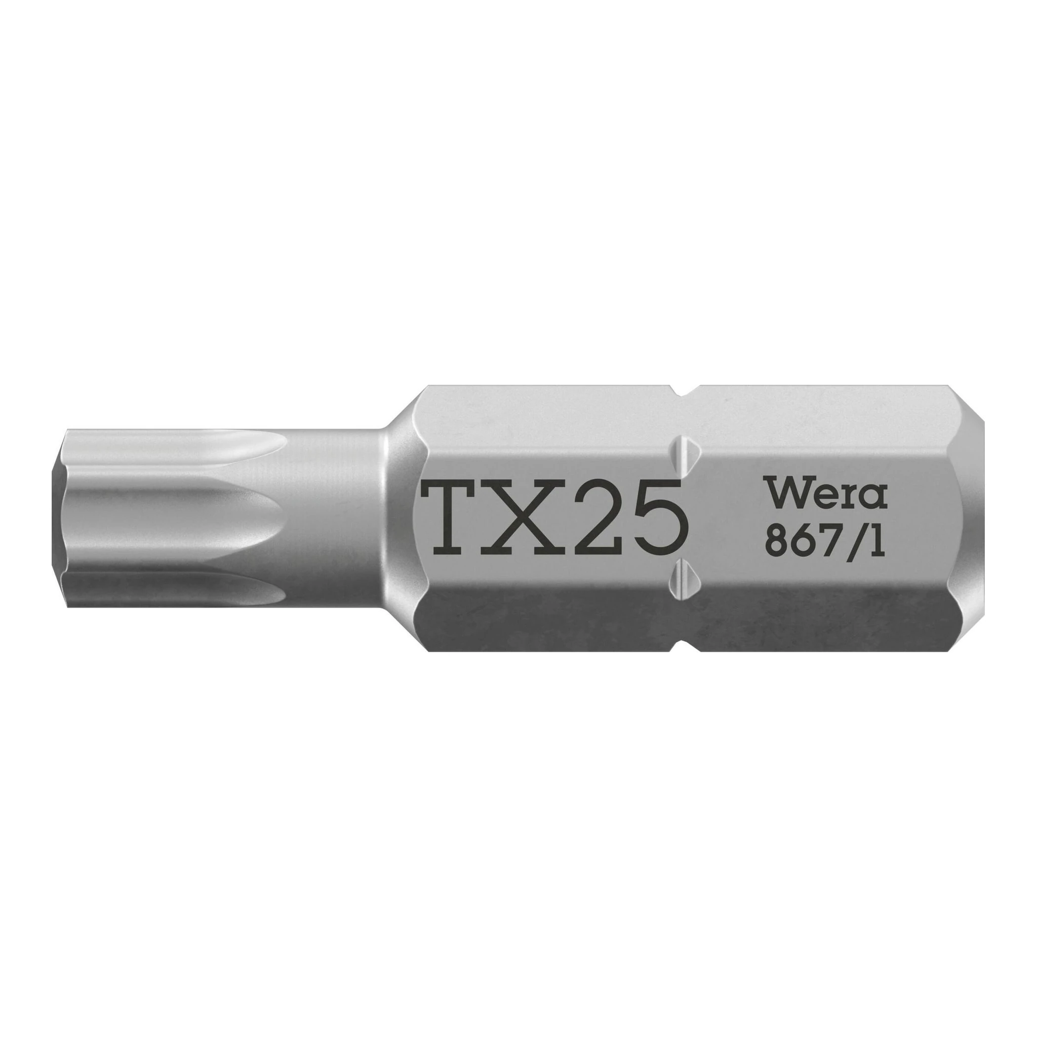 WERA | Bit | 1/4 ″ T 25 Länge 25 mm | 6-kant