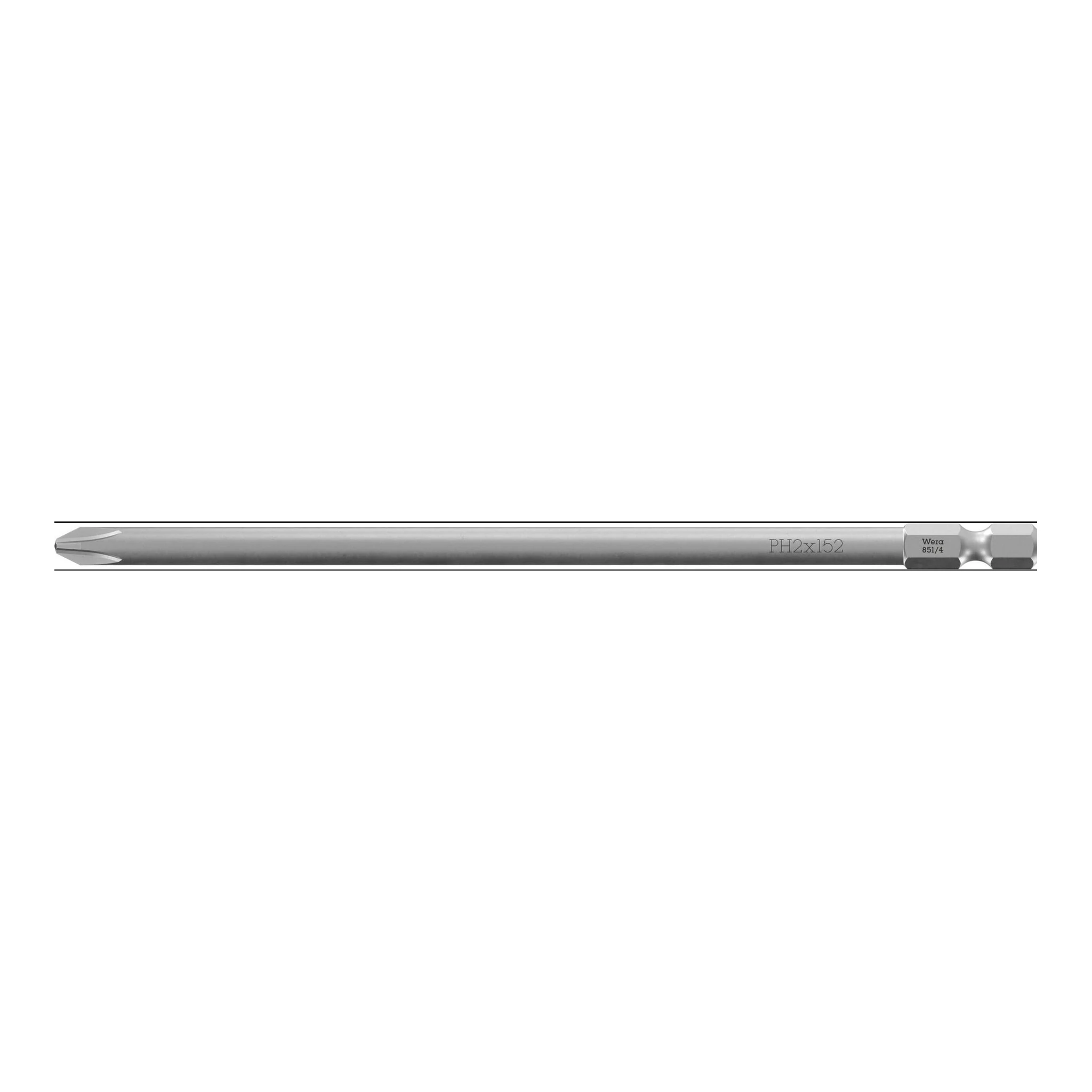 WERA | Bit | 1/4 ″ PH 2 Länge 152 mm | zähhart