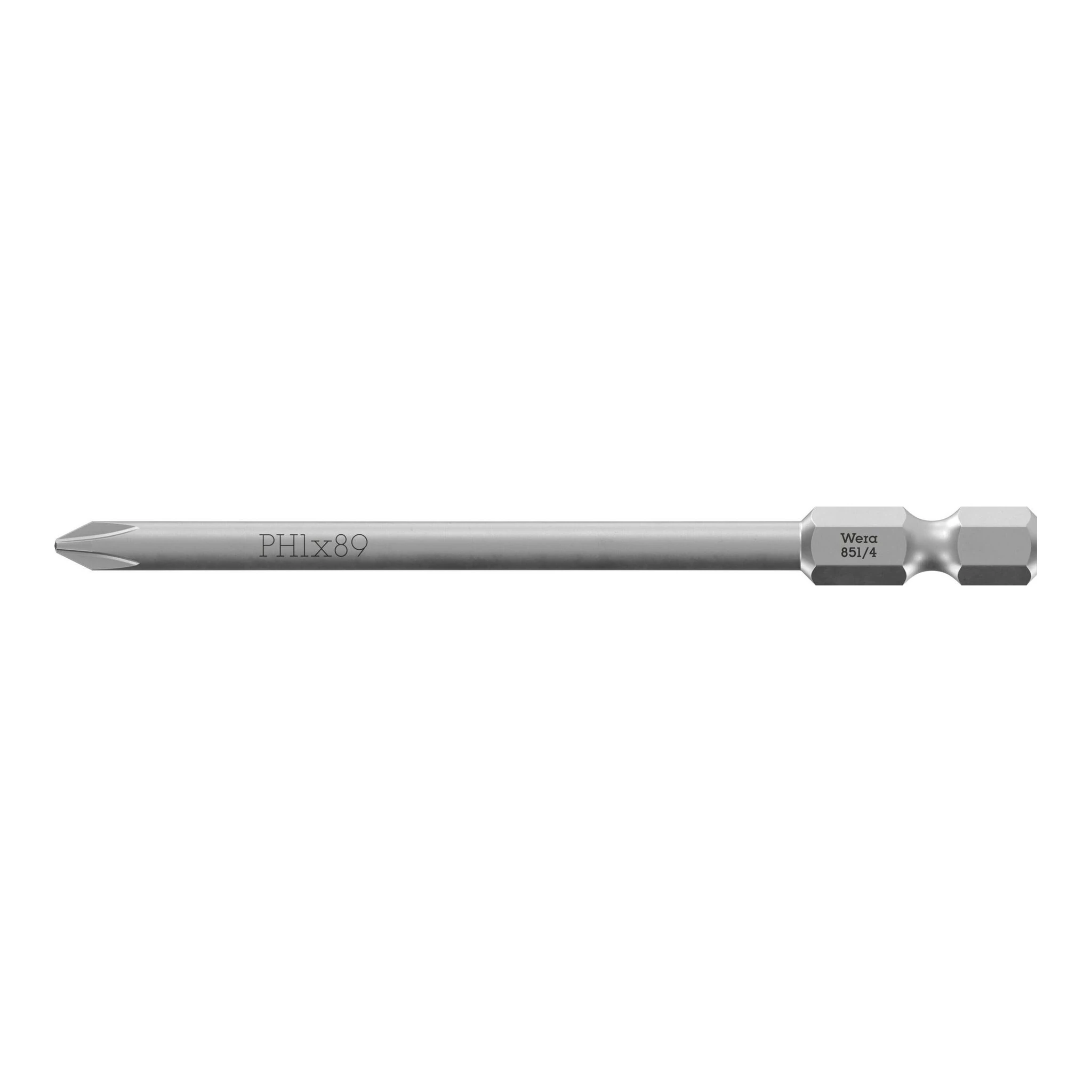 WERA | Bit | 1/4 ″ PH 1 Länge 89 mm | zähhart