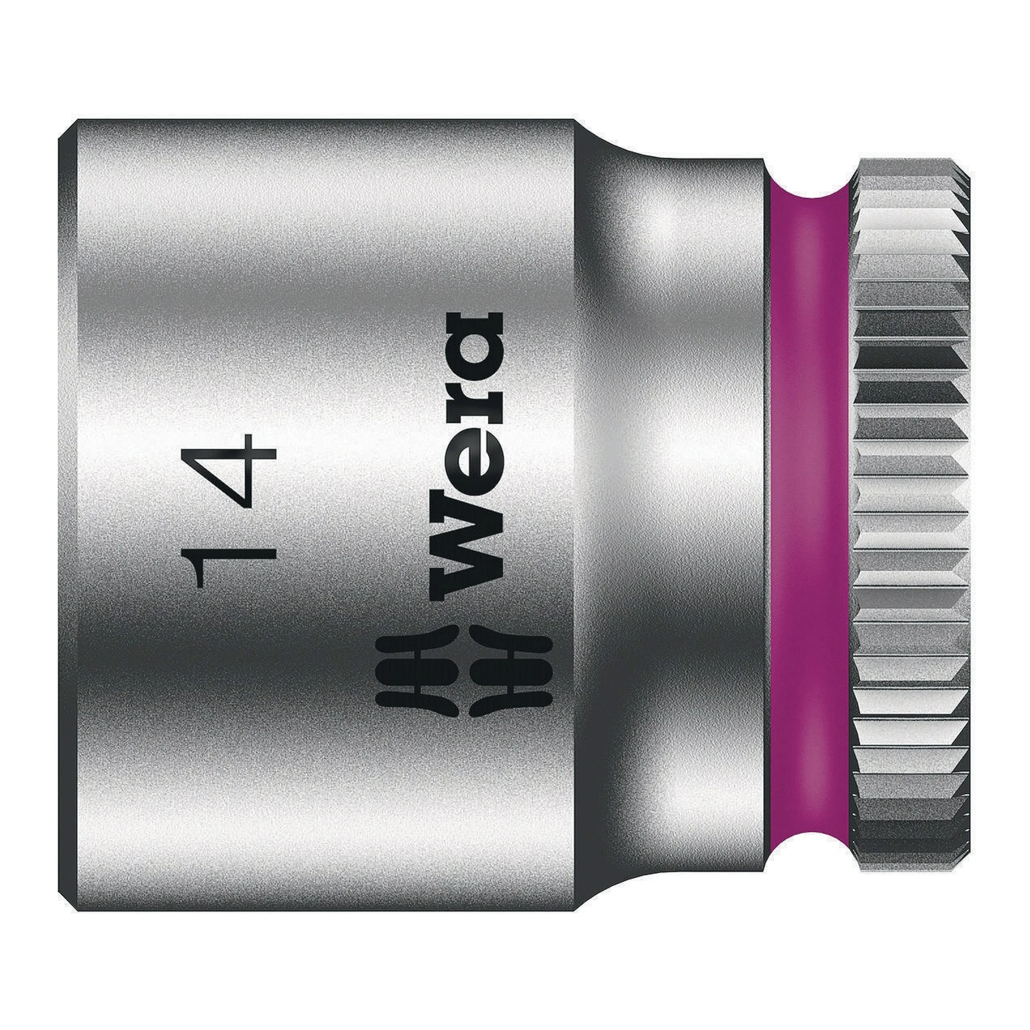 WERA | Steckschlüsseleinsatz | 1/4 ″ Außensechskant | Schlüsselweite 14 mm