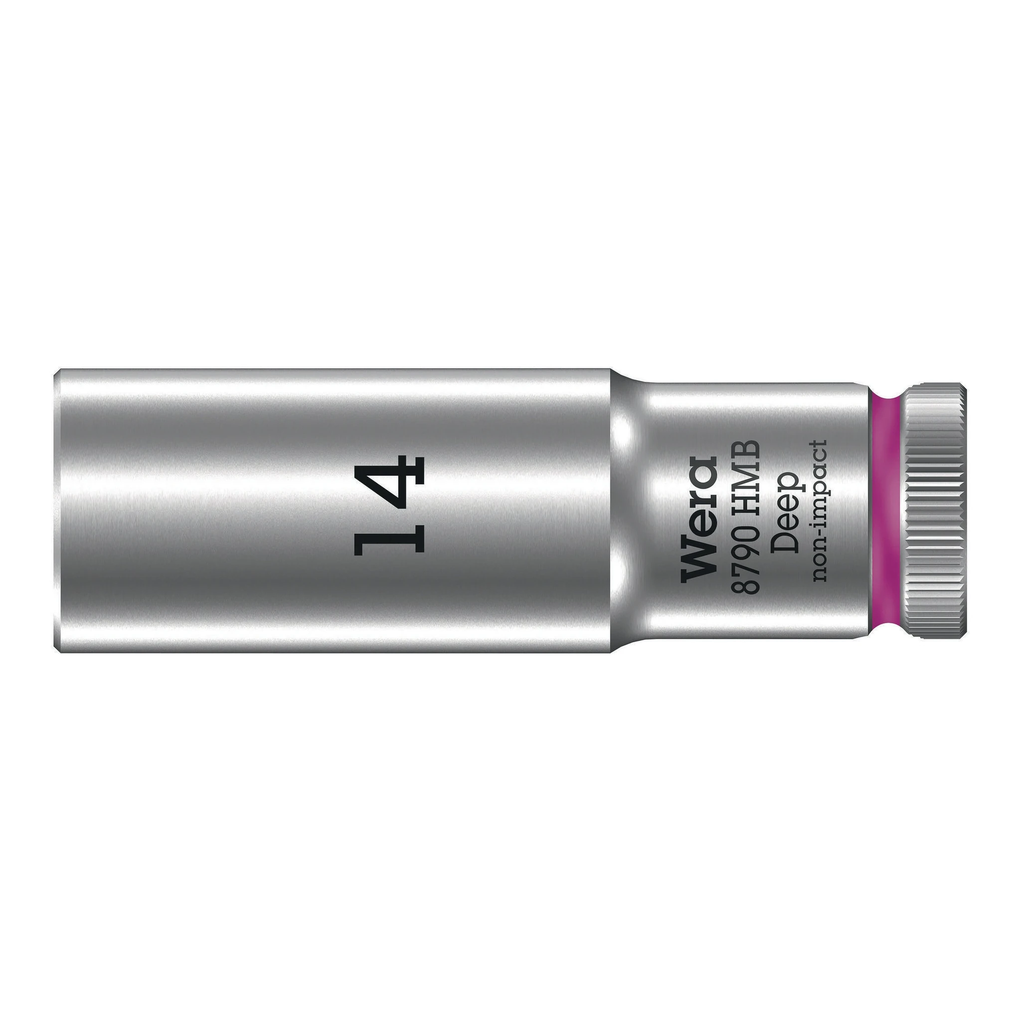 WERA | Steckschlüsseleinsatz | 3/8 ″ Außensechskant | Schlüsselweite 14 mm